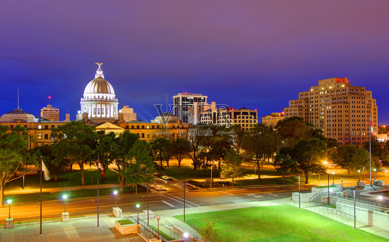 密西西比州的州议会大厦照片摄影图片