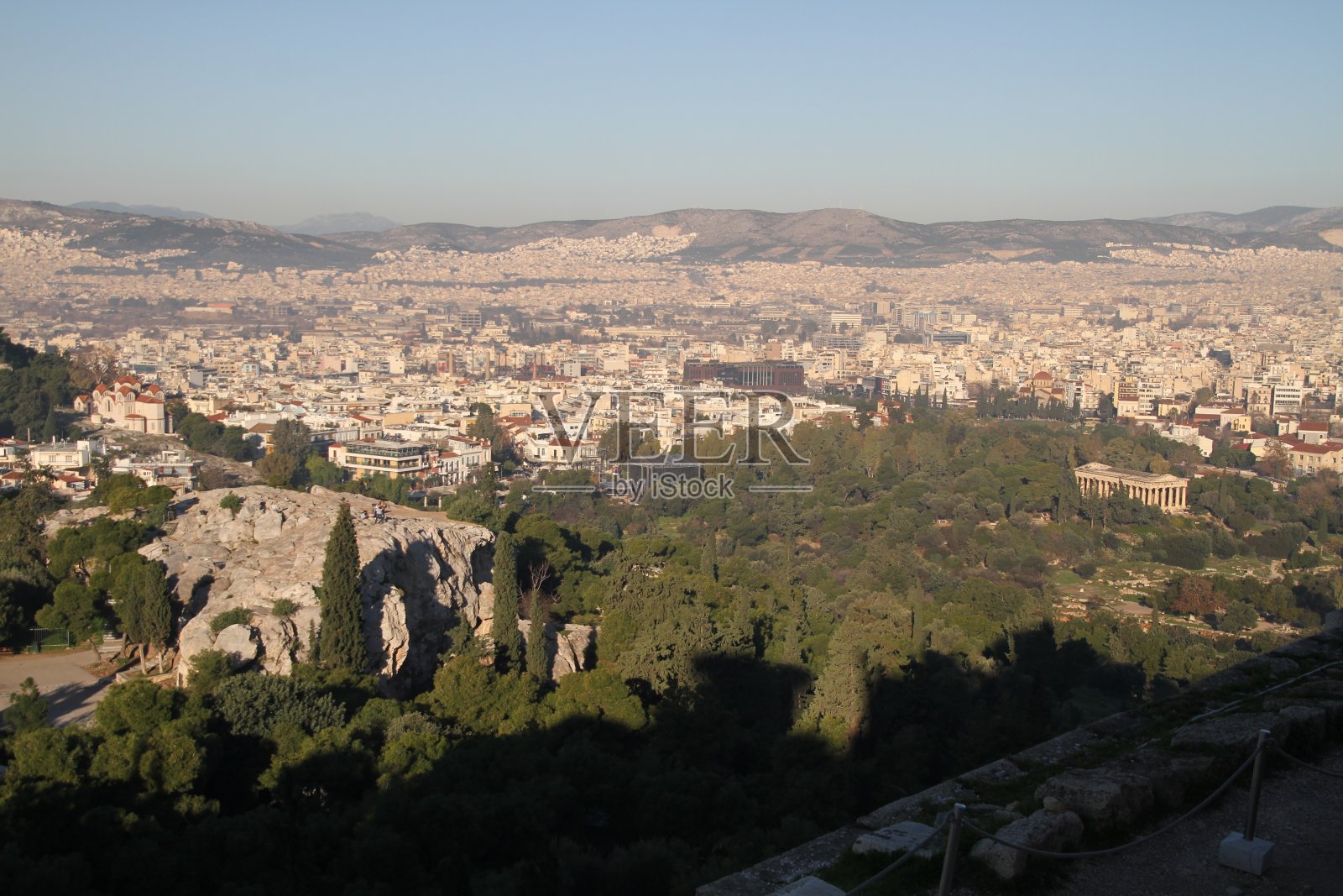 希腊雅典卫城和帕台农神庙照片摄影图片