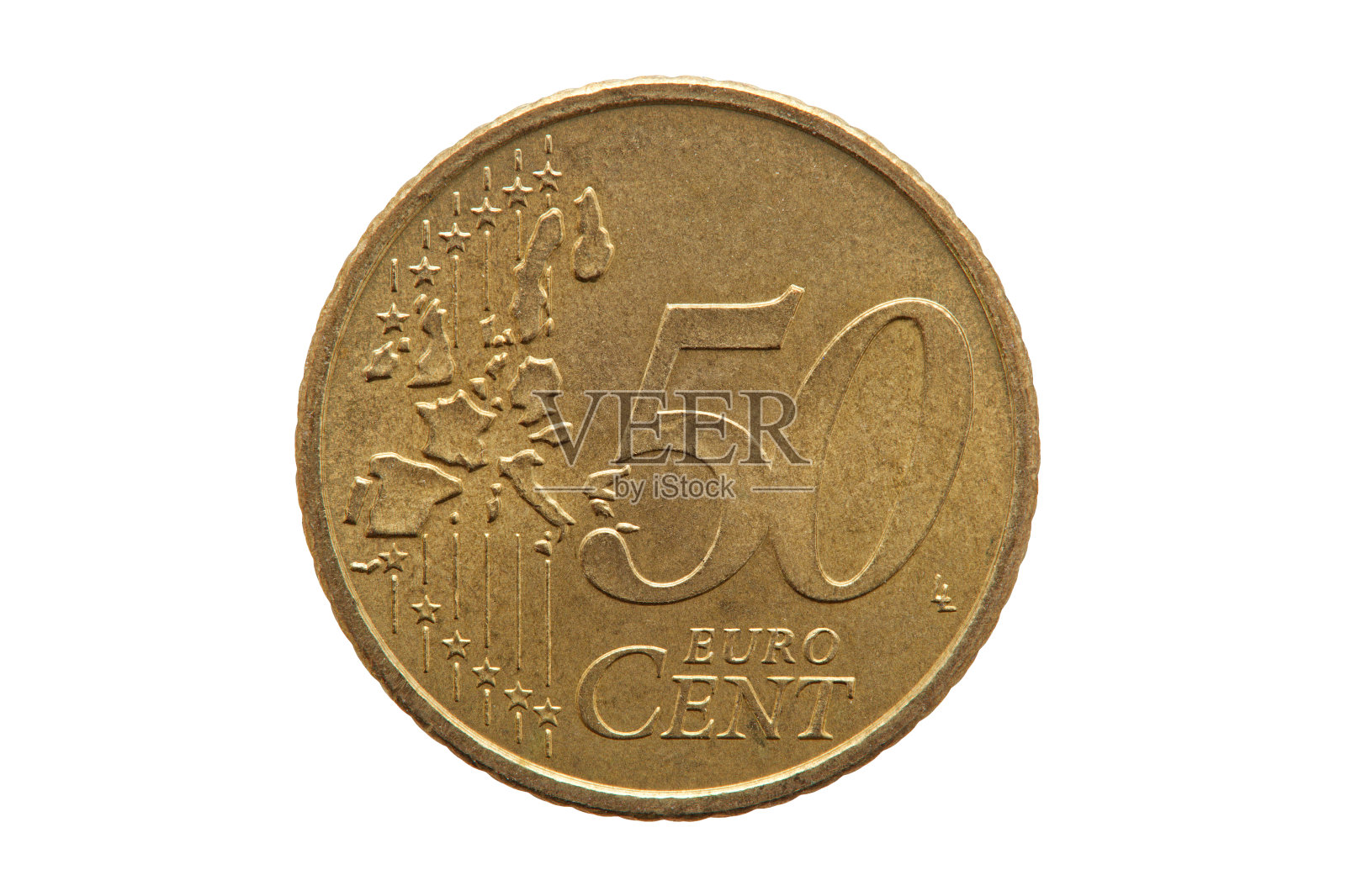 50分欧元硬币照片摄影图片