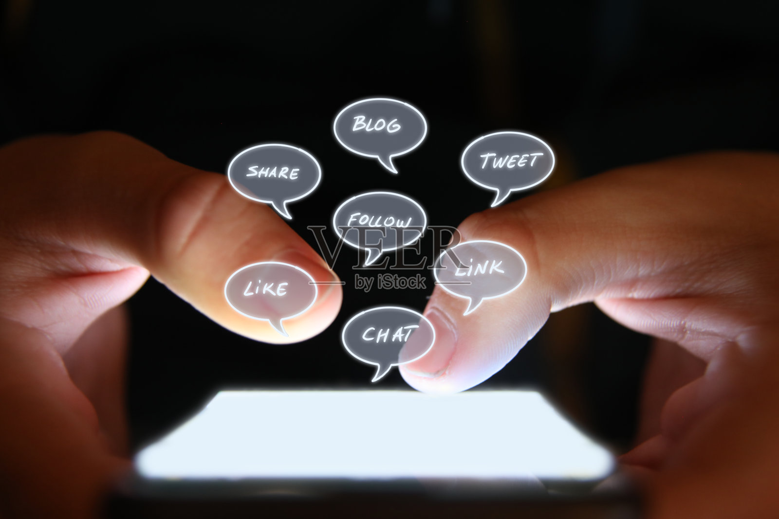 社交媒体图标电脑网络连接社区人们手机应用程序照片摄影图片