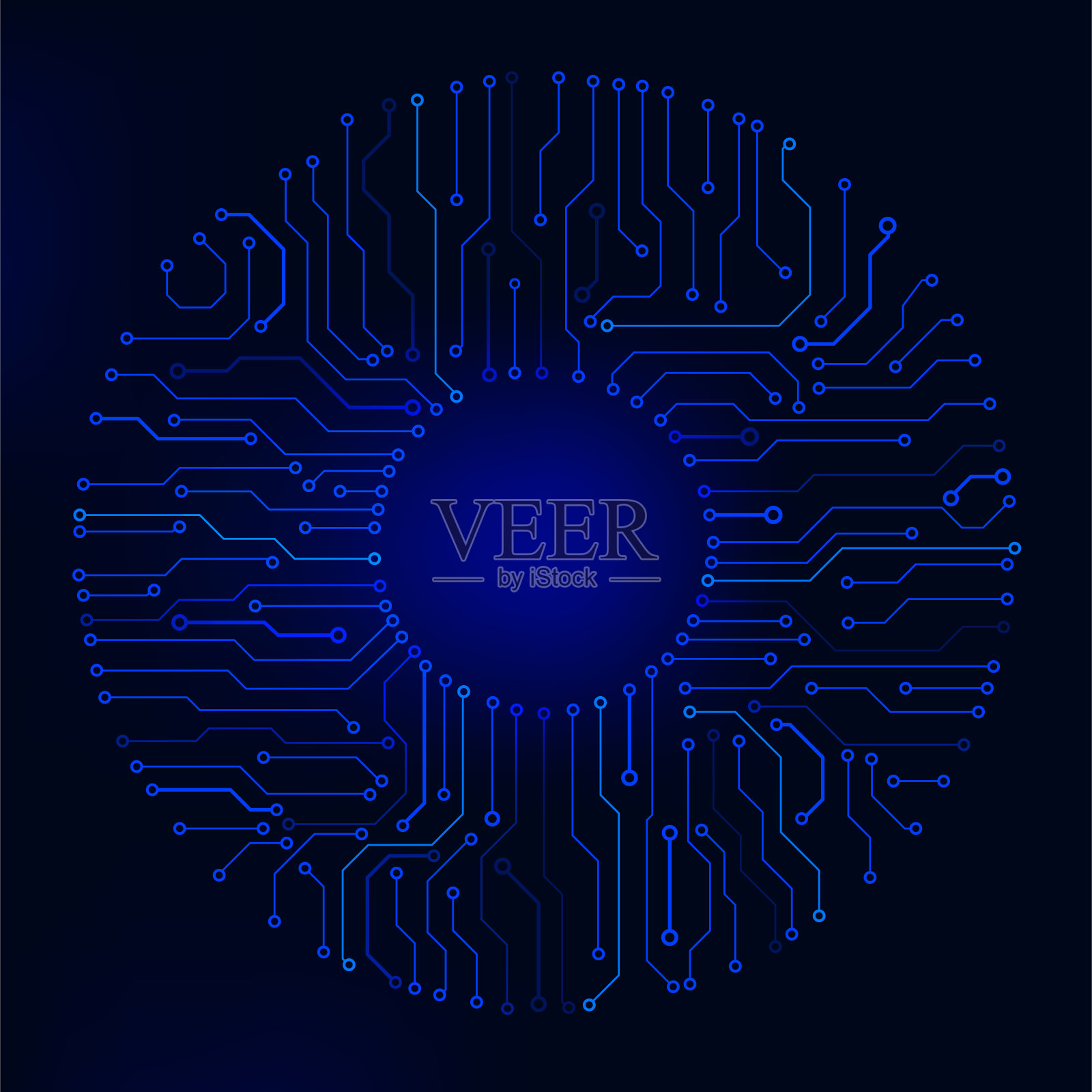 电路板技术信息框架模式概念矢量背景。插画图片素材