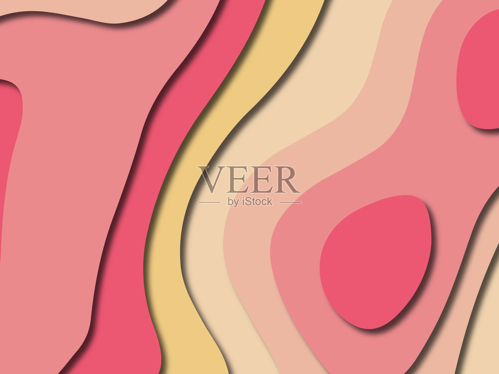 抽象剪纸背景。多层3D色彩纹理背景。照片摄影图片