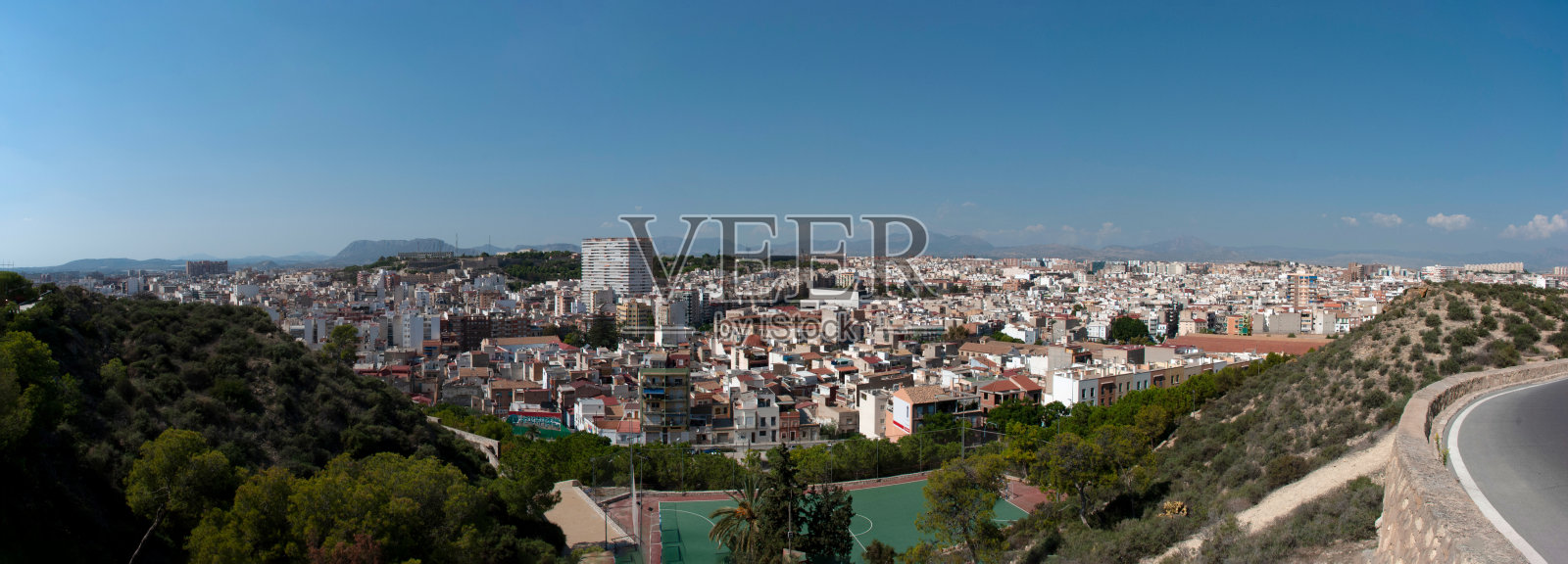 全景阿利坎特，哥斯达黎加布兰卡-西班牙照片摄影图片