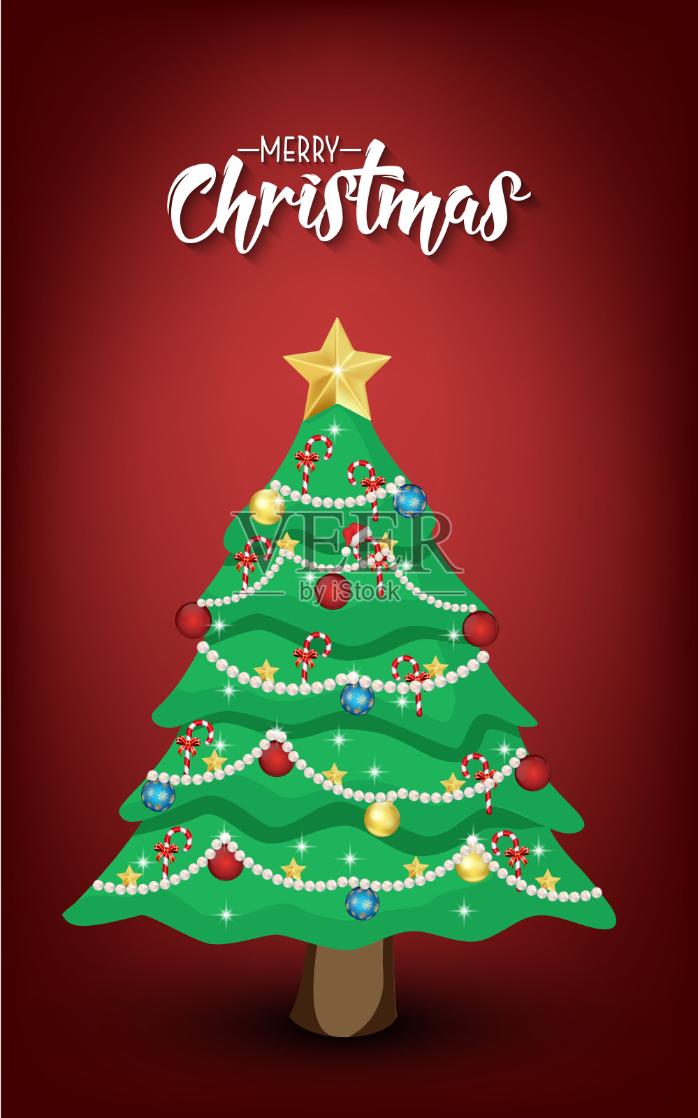 装饰圣诞树设计模板素材