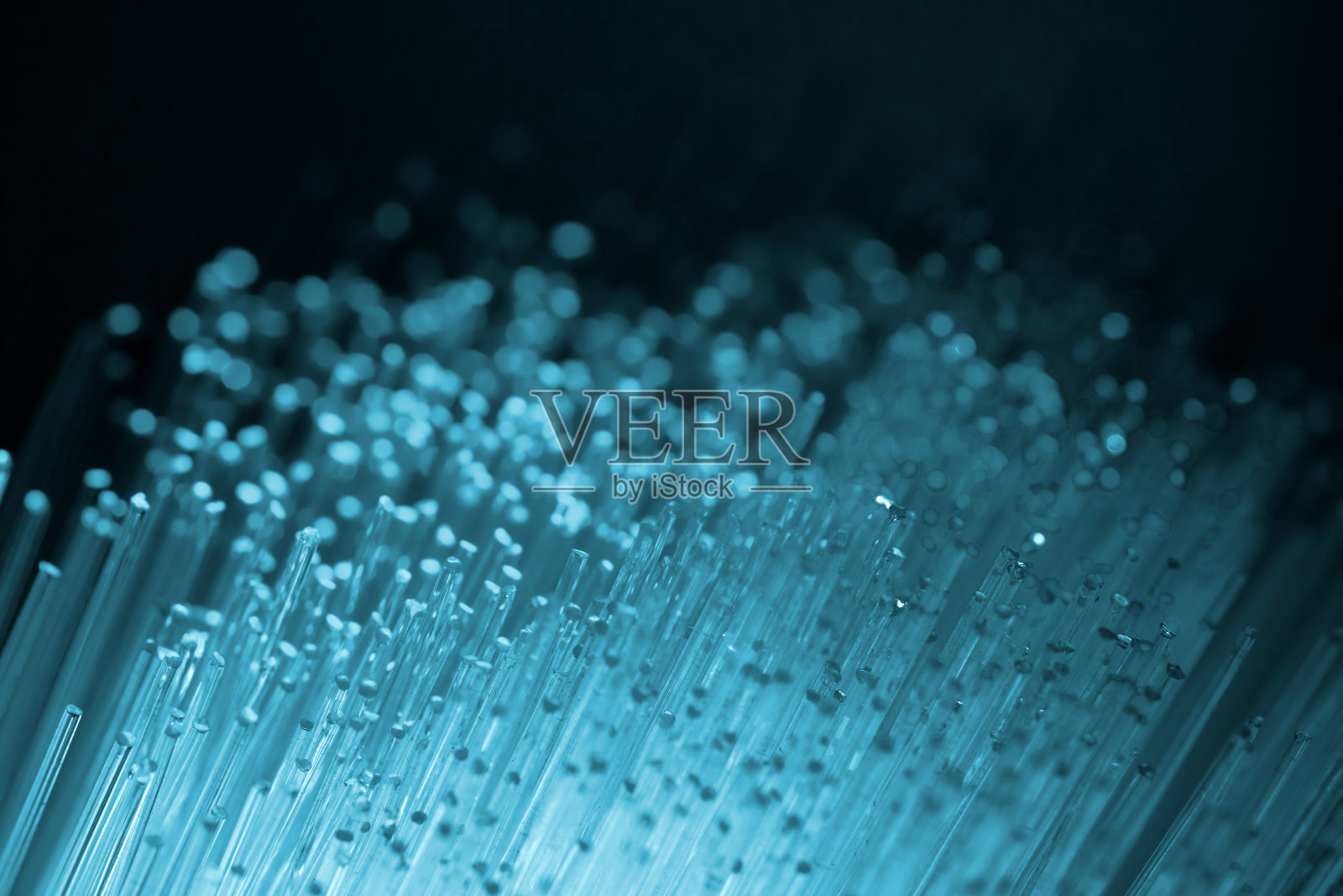 光纤特写镜头(蓝色)照片摄影图片