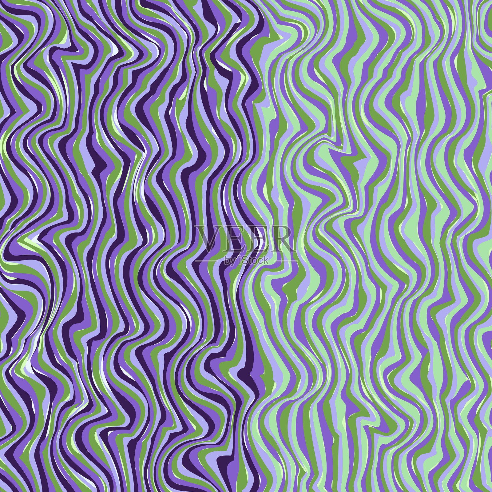 抽象的多色波浪线背景插画图片素材