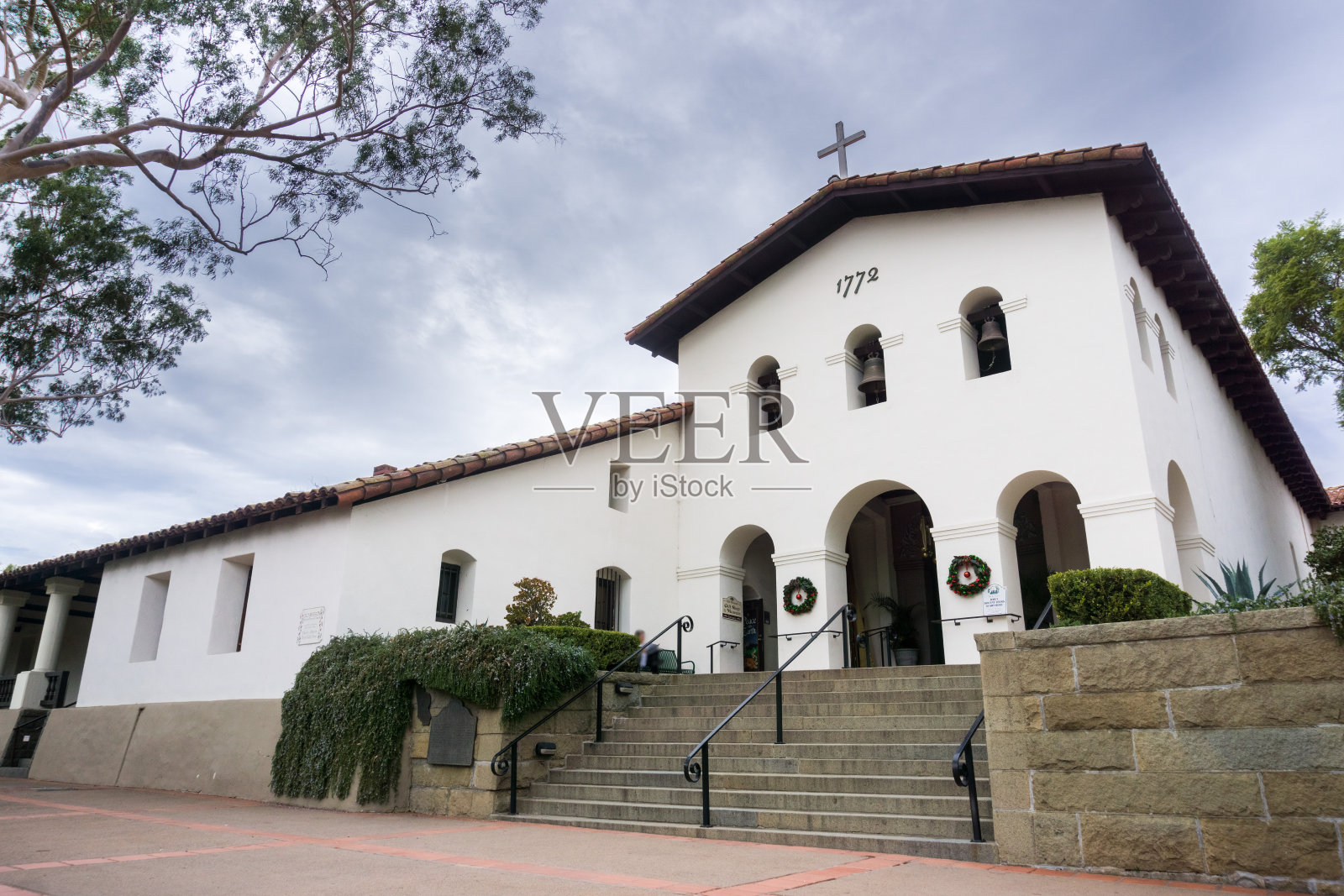 Mission San Luis Obispo de Tolosa, 圣路易斯奥比斯波, 加利福尼亚州中部照片摄影图片