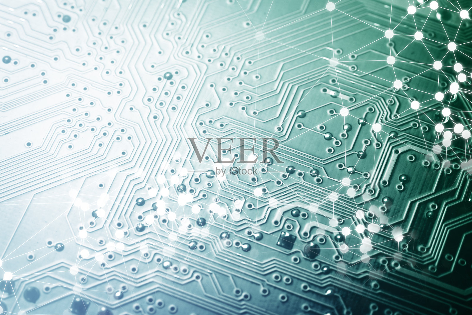 主板上的计算机处理器芯片照片摄影图片