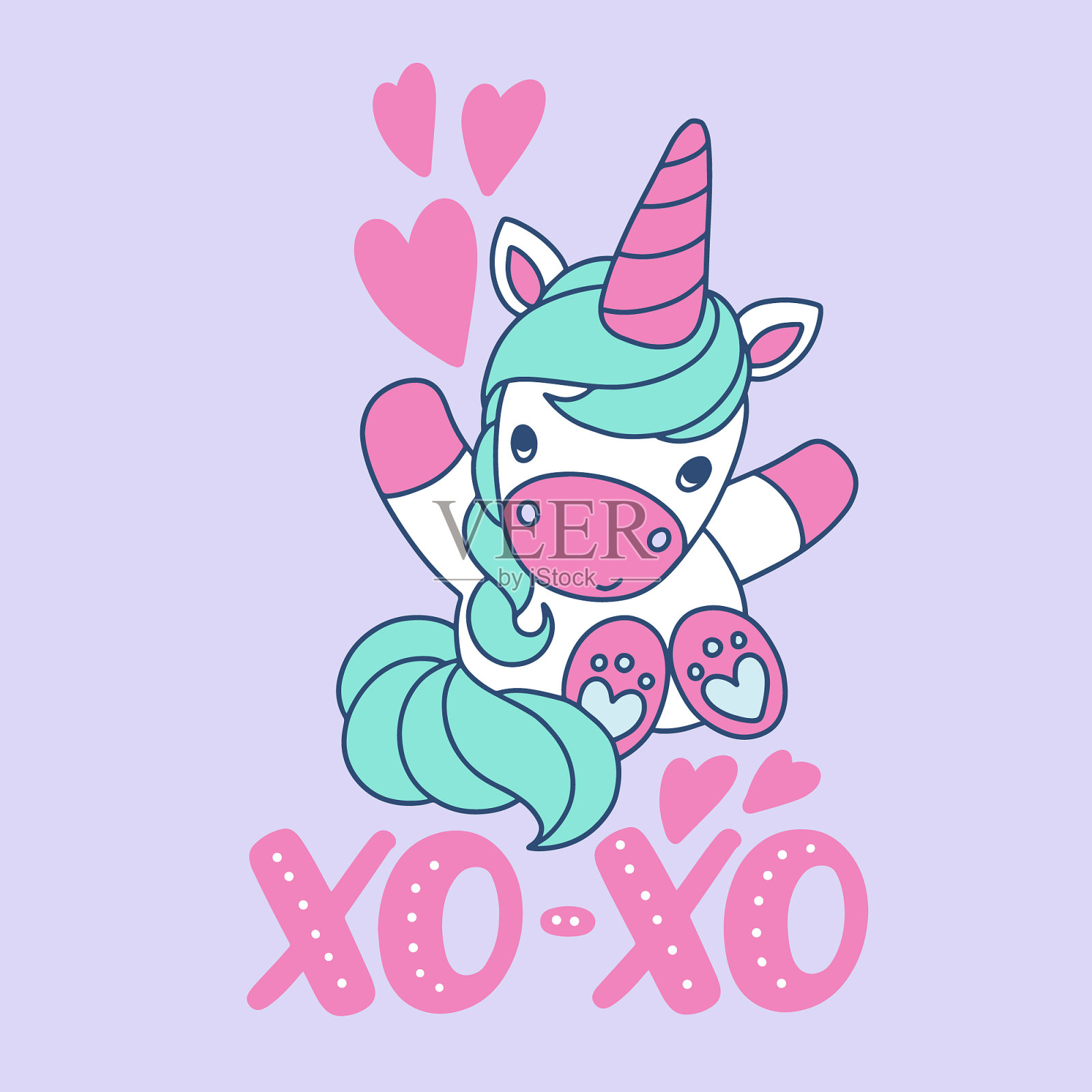 Unicorn插画图片素材