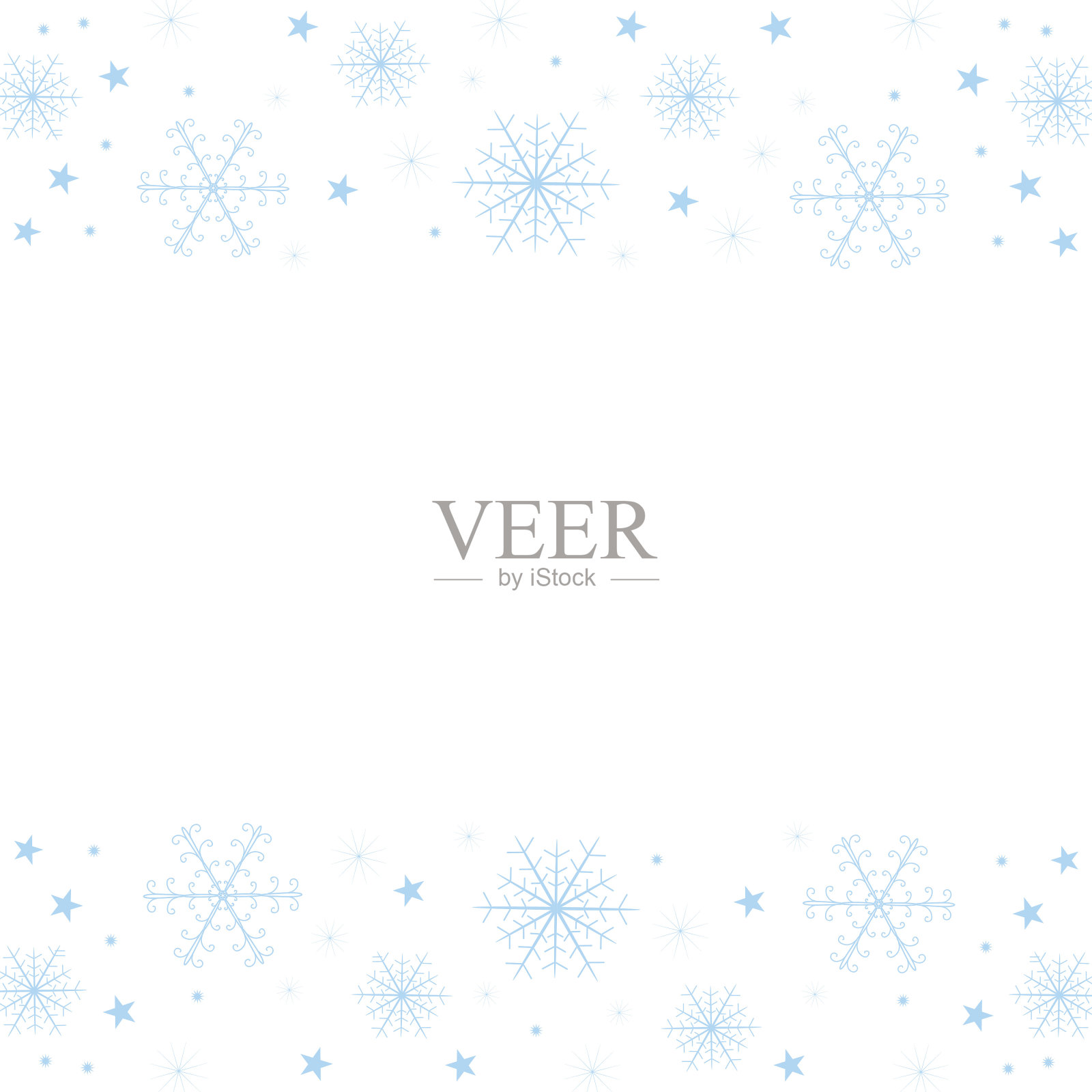 雪花插画图片素材