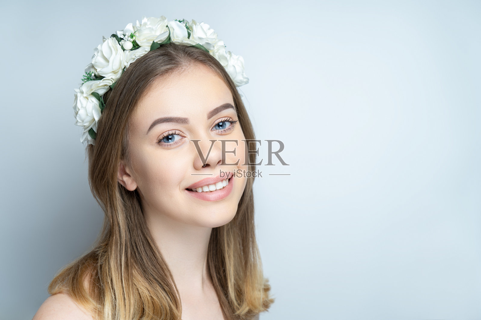 漂亮女人的妆容照片摄影图片