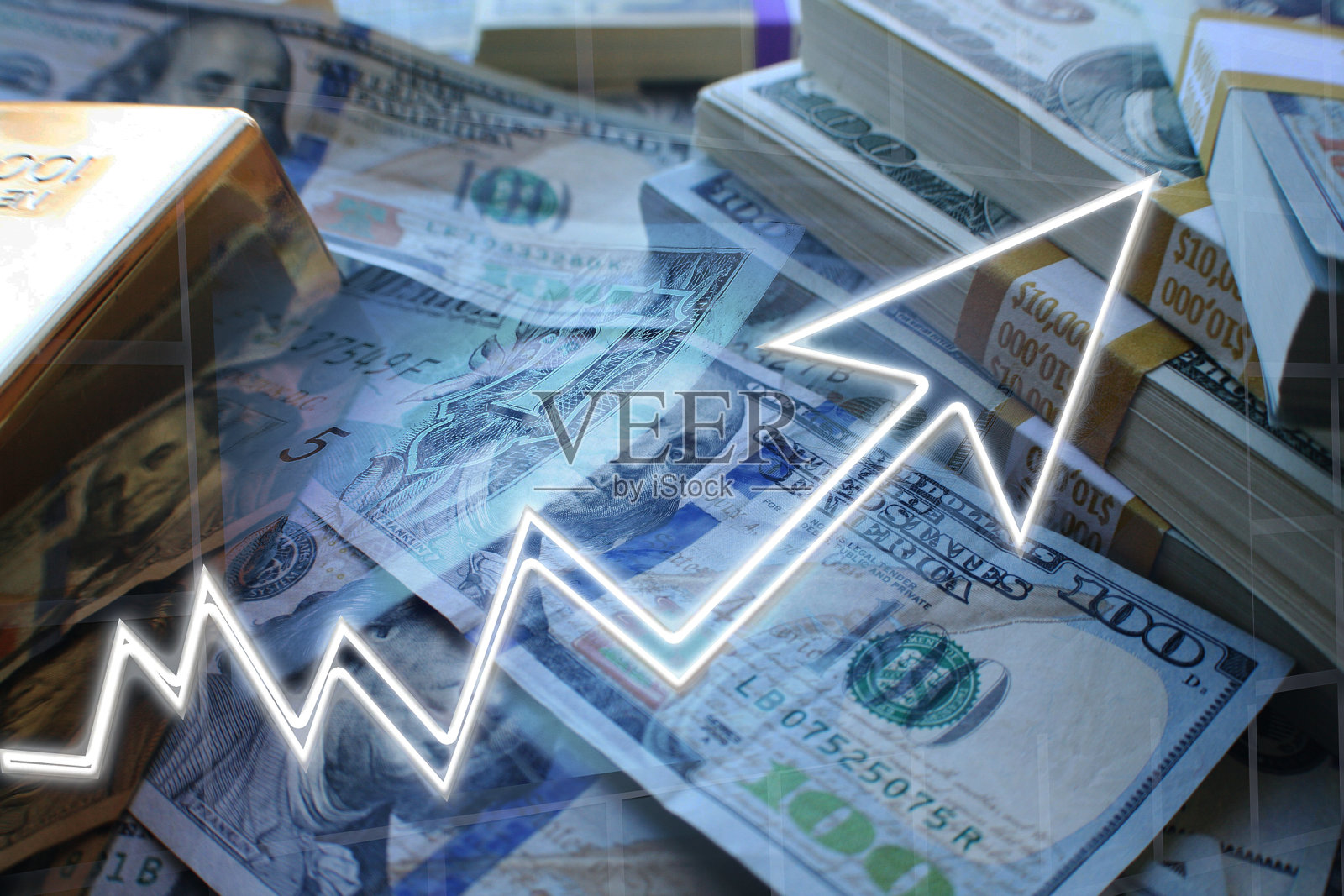 牛市交易利润照片摄影图片