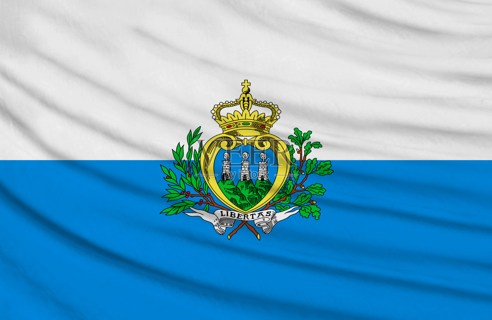 圣马力诺挥舞着旗帜照片摄影图片