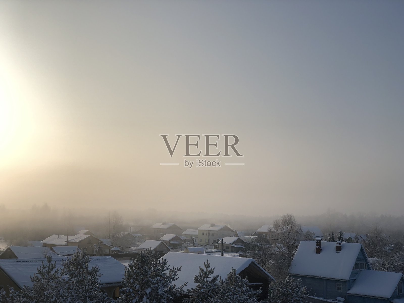 早上好,村庄!照片摄影图片