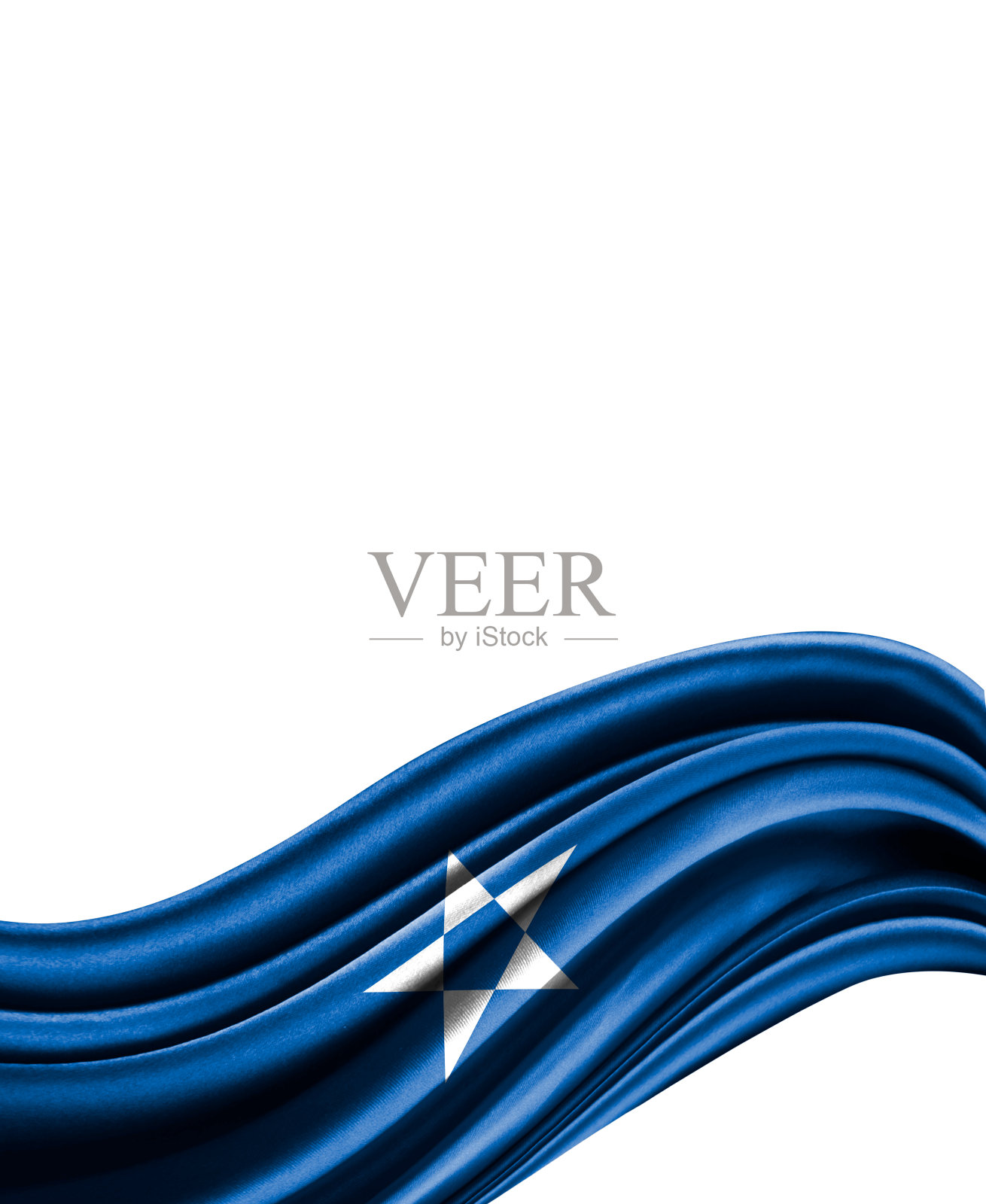 布上的索马里国旗孤立在白色背景上照片摄影图片