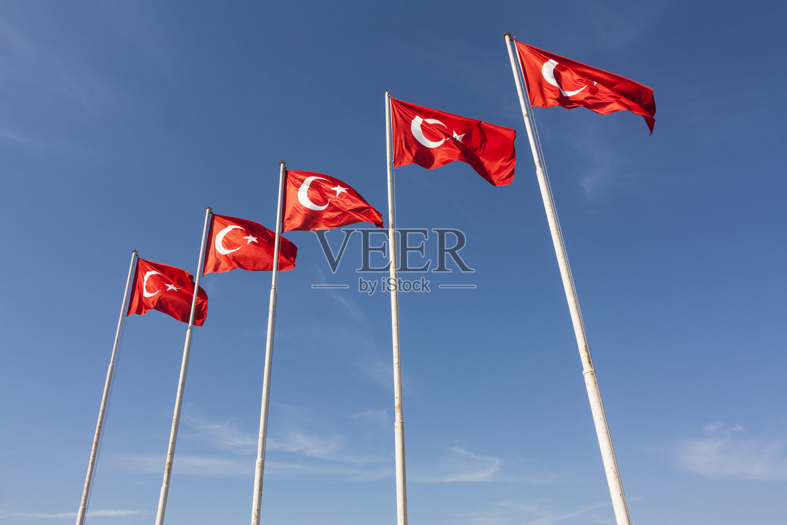 土耳其国旗照片摄影图片