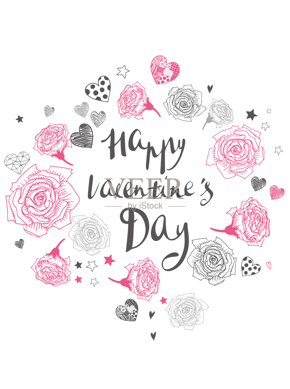 情人节涂鸦插图插画图片素材