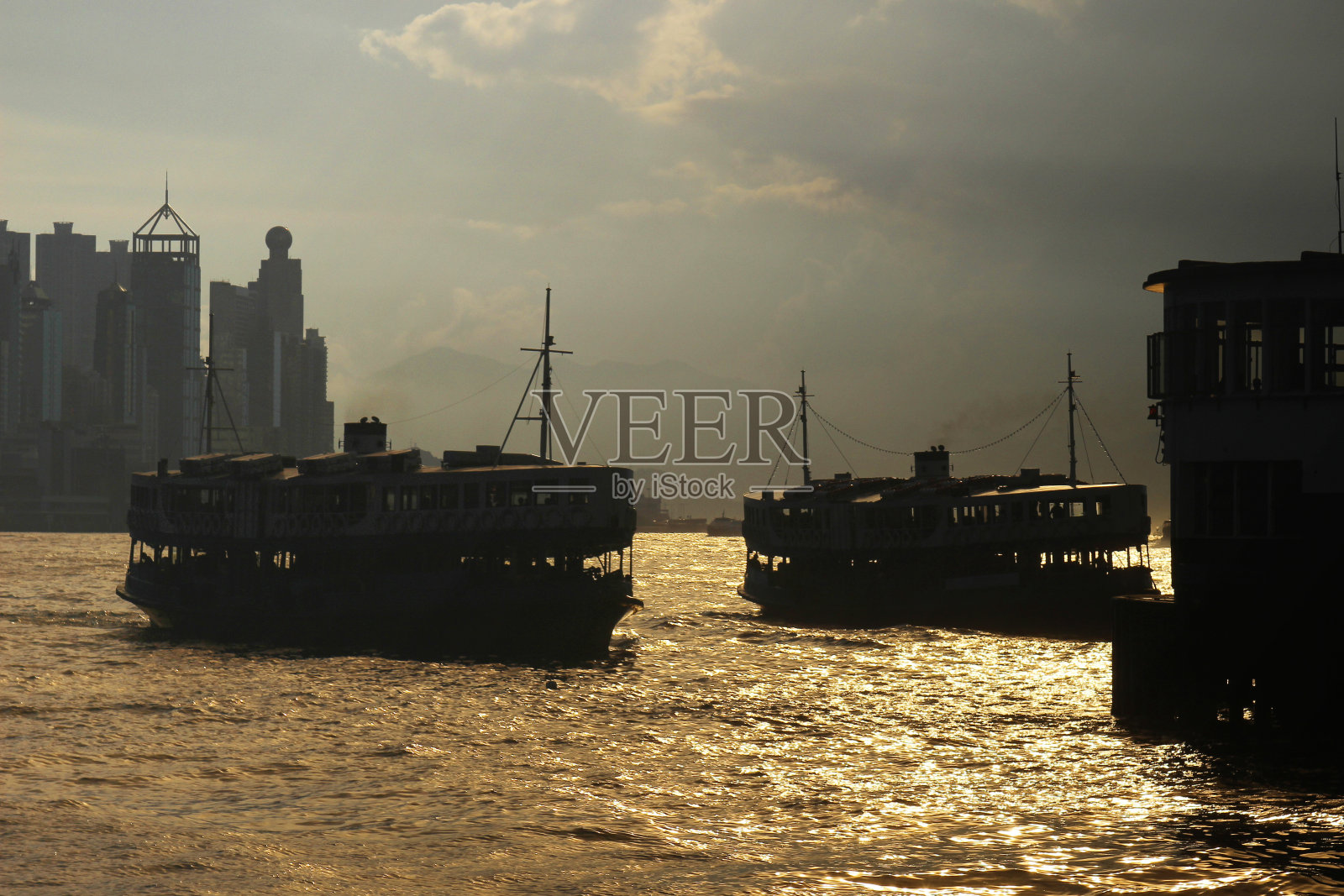 九龙岛。hk的渡轮照片摄影图片