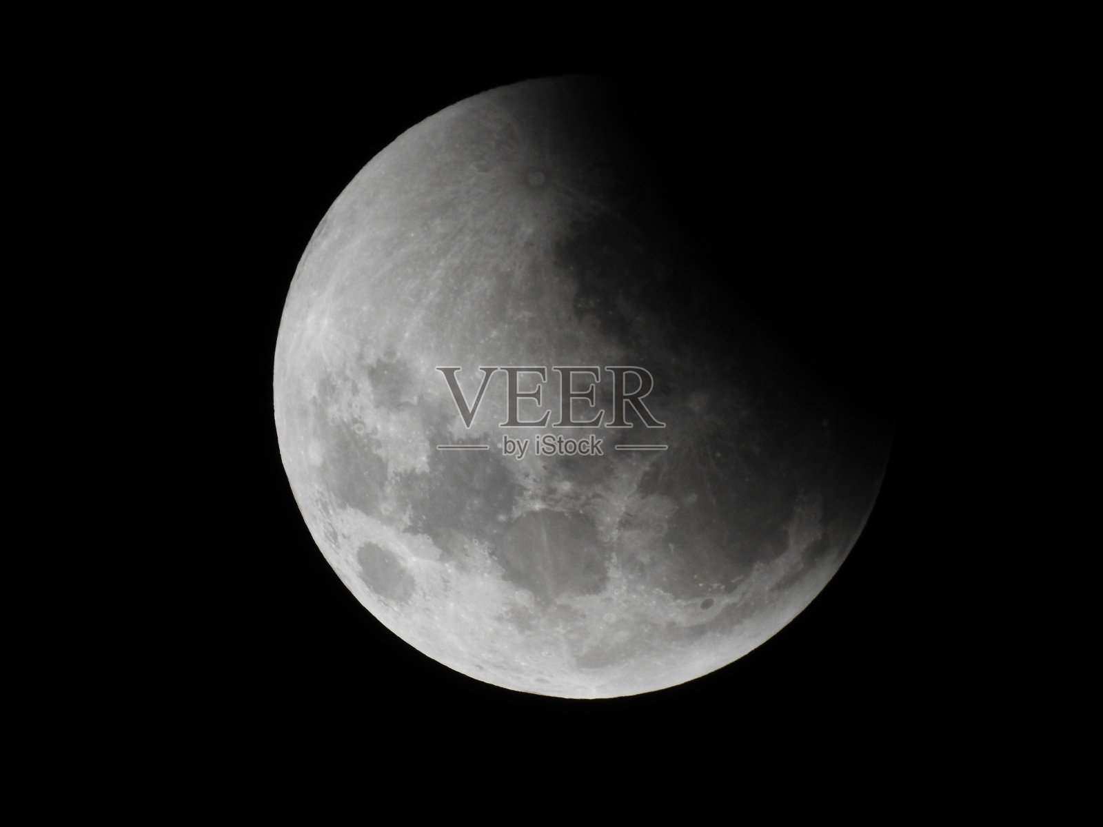 夜空中月亮的特写镜头照片摄影图片