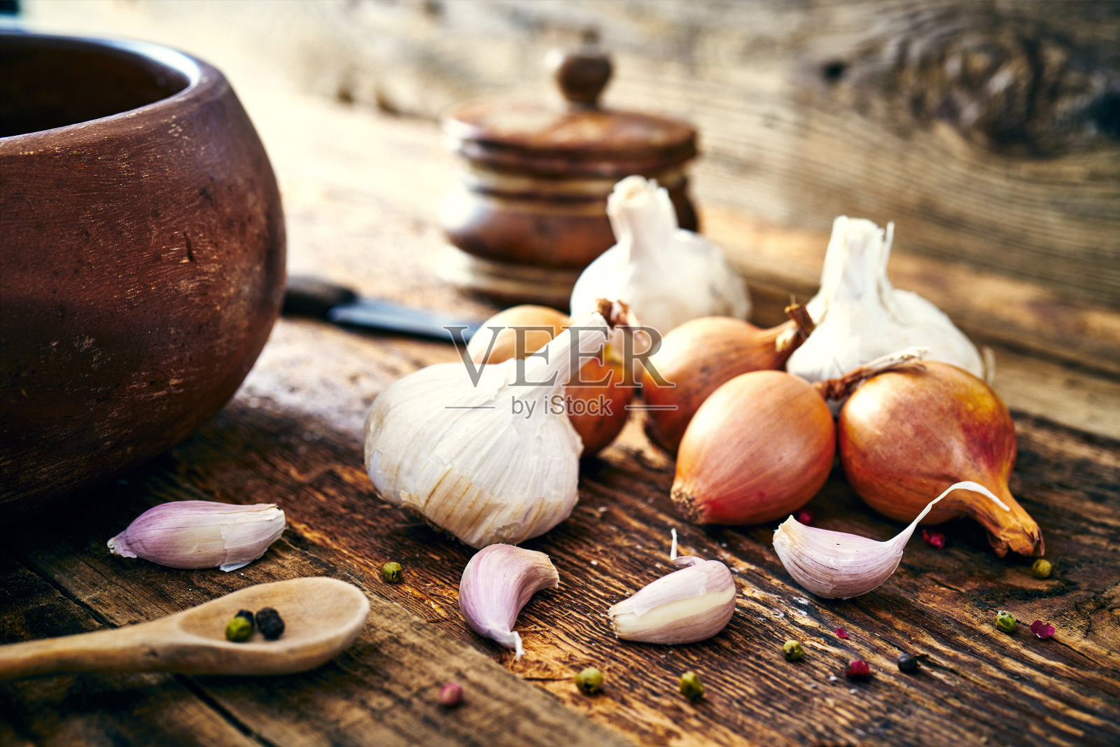 洋葱和大蒜照片摄影图片