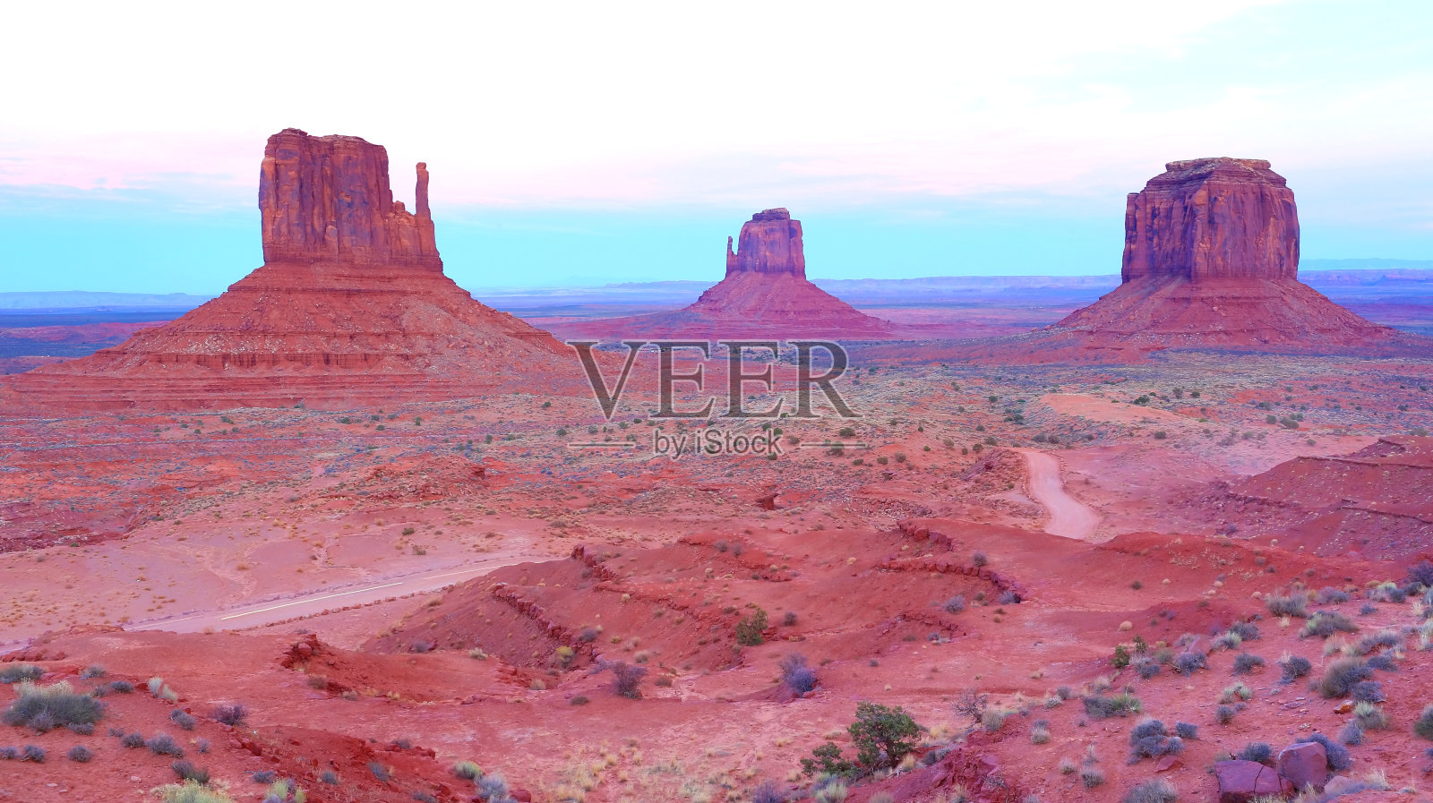 纪念碑谷日落照片摄影图片