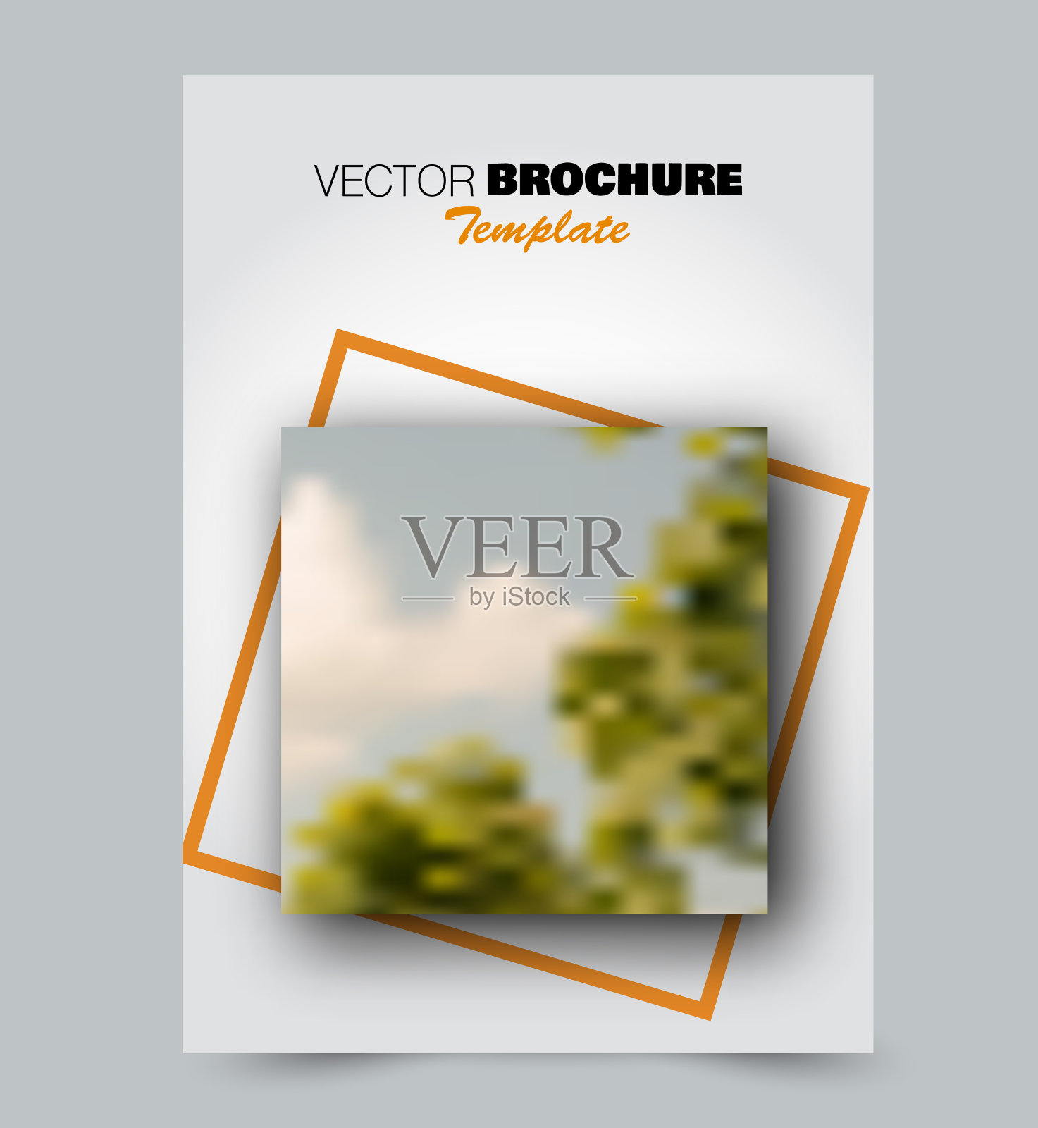 橙色传单设计模板。技术风格的背景。商业、教育、演示、广告宣传册。企业形象的概念。可编辑的矢量图。设计模板素材