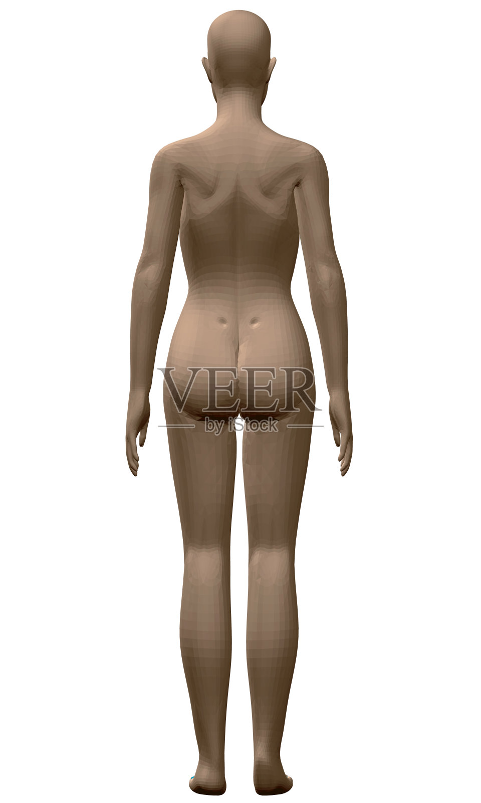 写实女孩模型插画图片素材