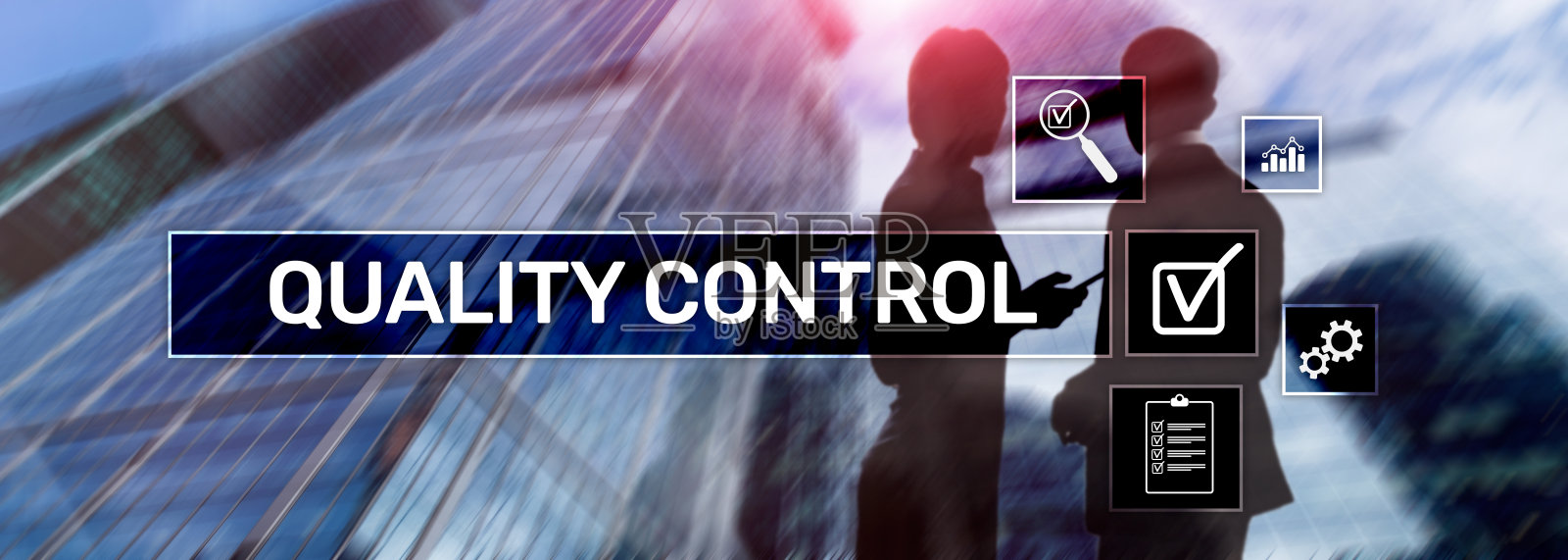 质量控制和保证。标准化。保证。标准。商业和技术概念。照片摄影图片