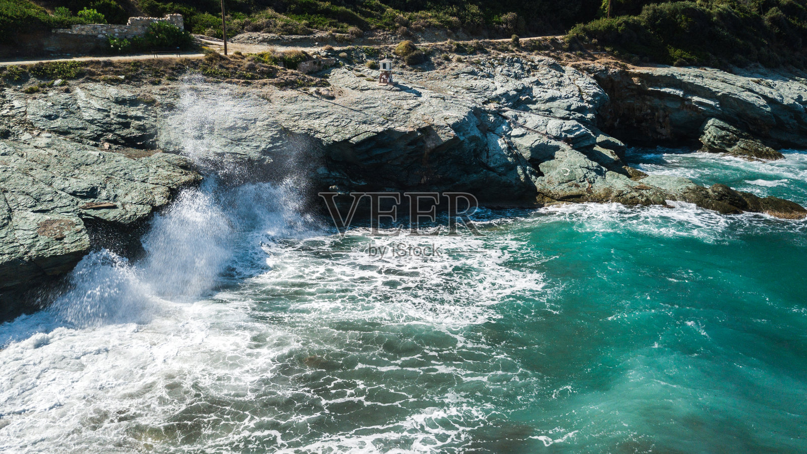 莫蒂亚海滩悬崖边照片摄影图片