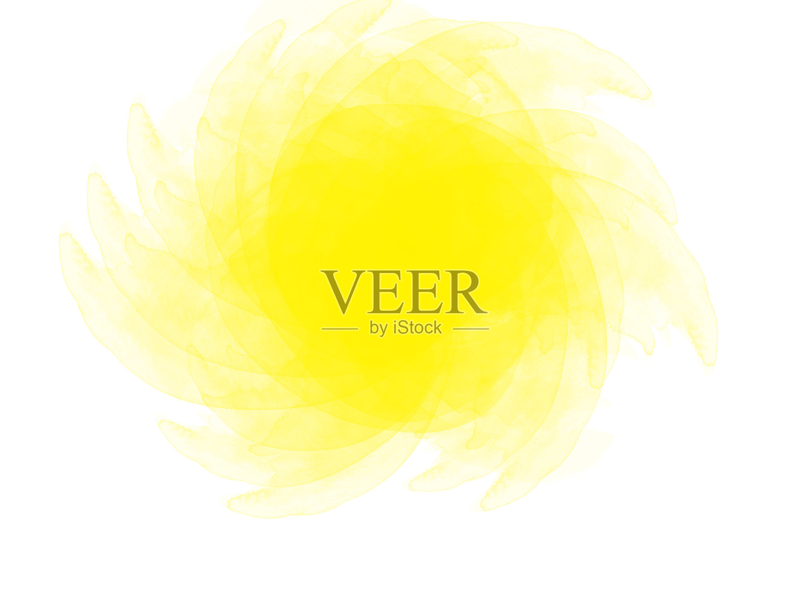 抽象美丽的彩色形状水彩插画背景和纹理背景。插画图片素材