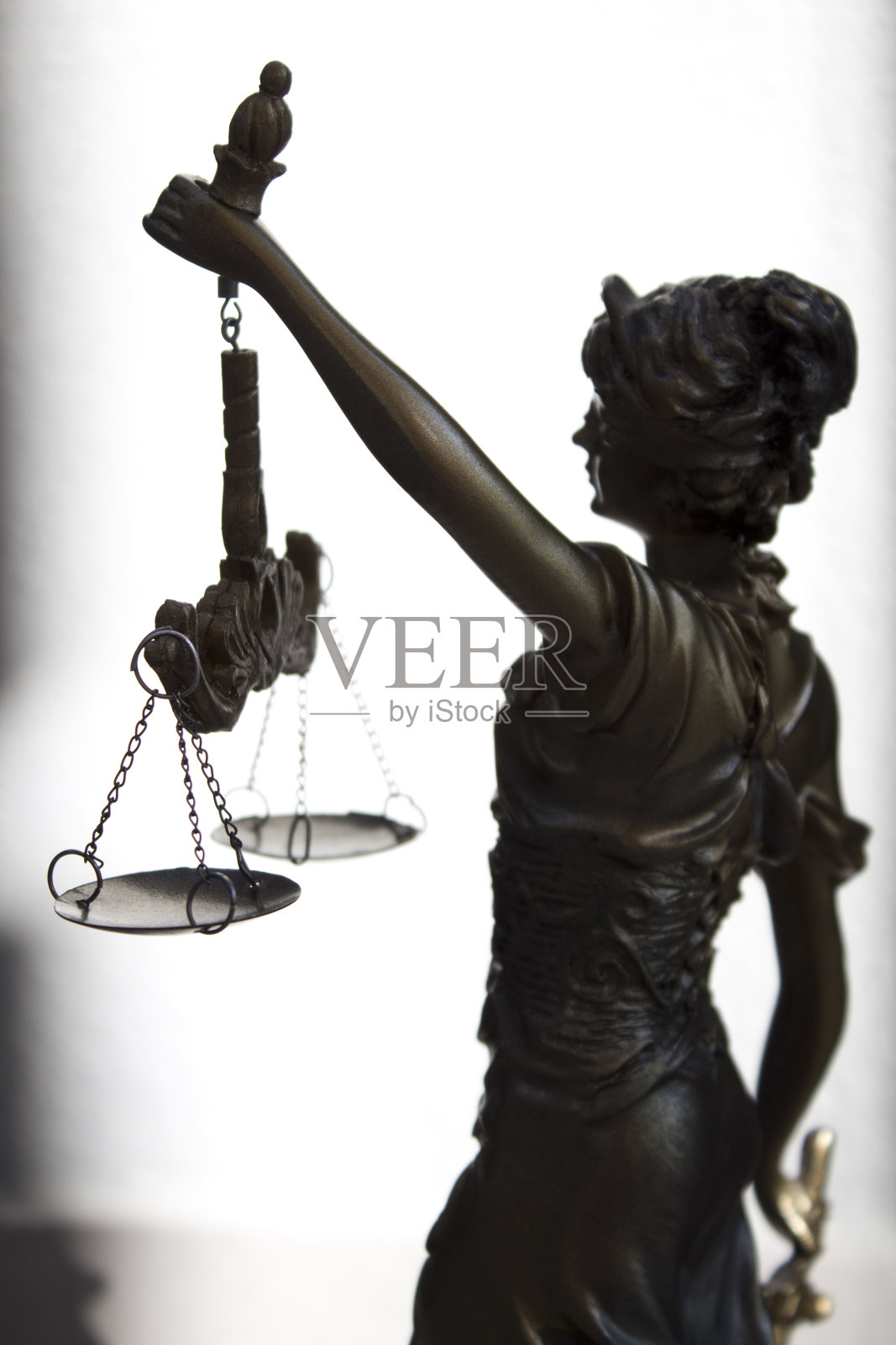 正义女神象征法律，法律观念形象照片摄影图片