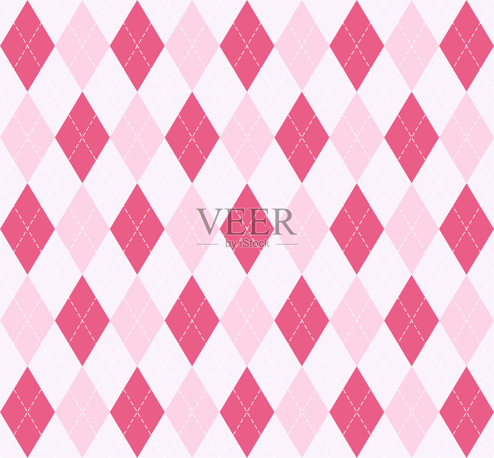 情人节dayr菱形花纹。模式苏格兰笼插画图片素材