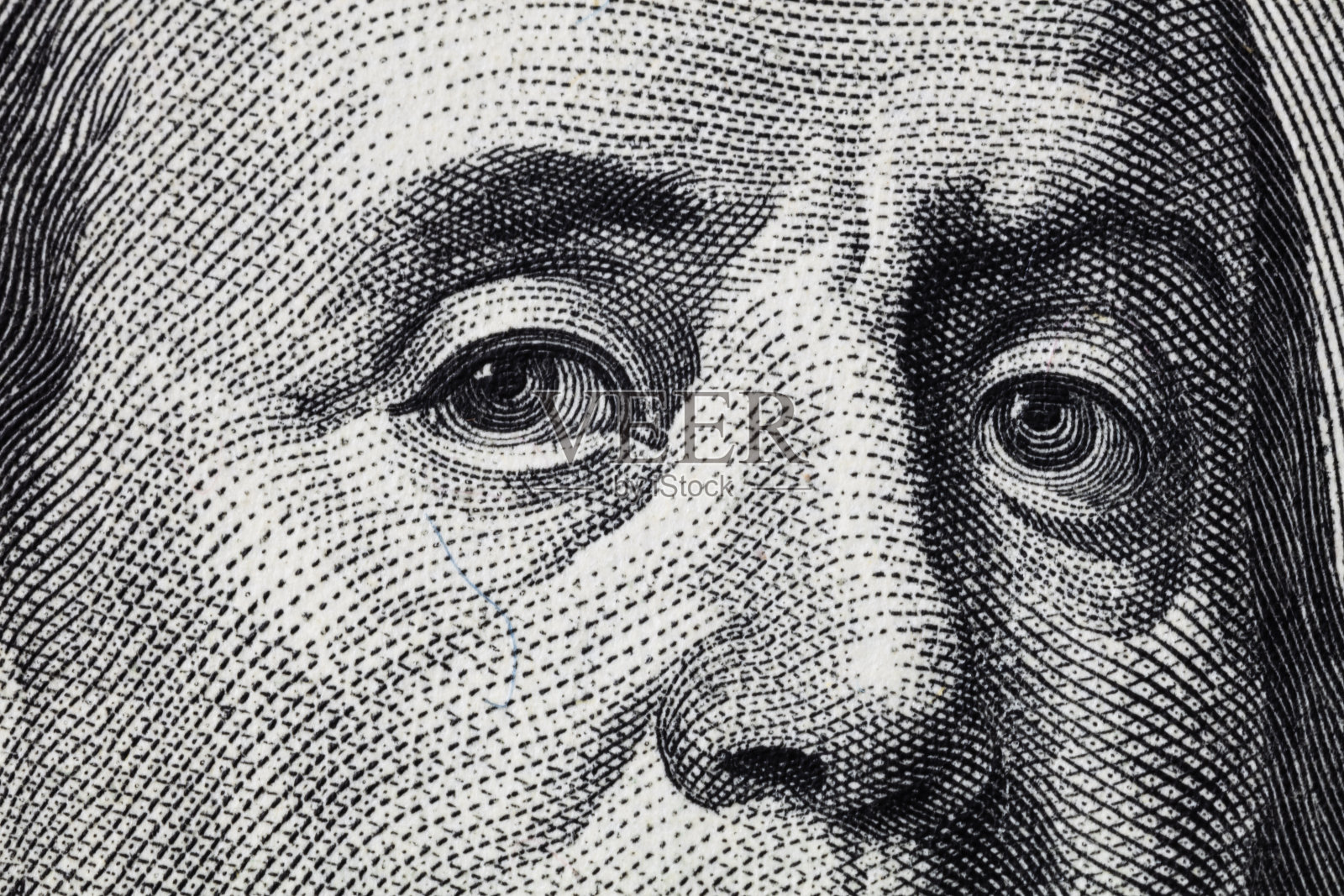 旧100美元纸币的碎片照片摄影图片