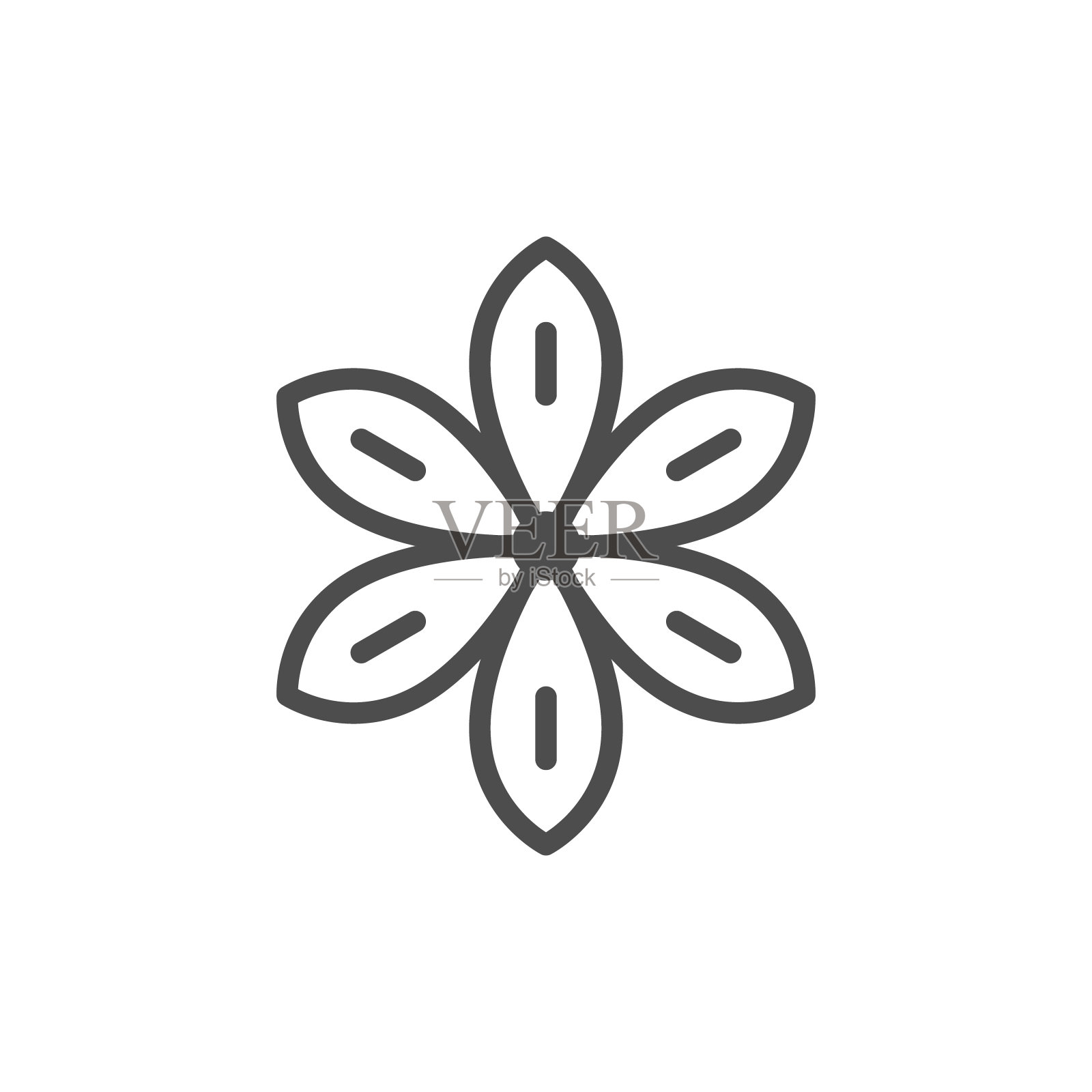 八角线图标设计元素图片