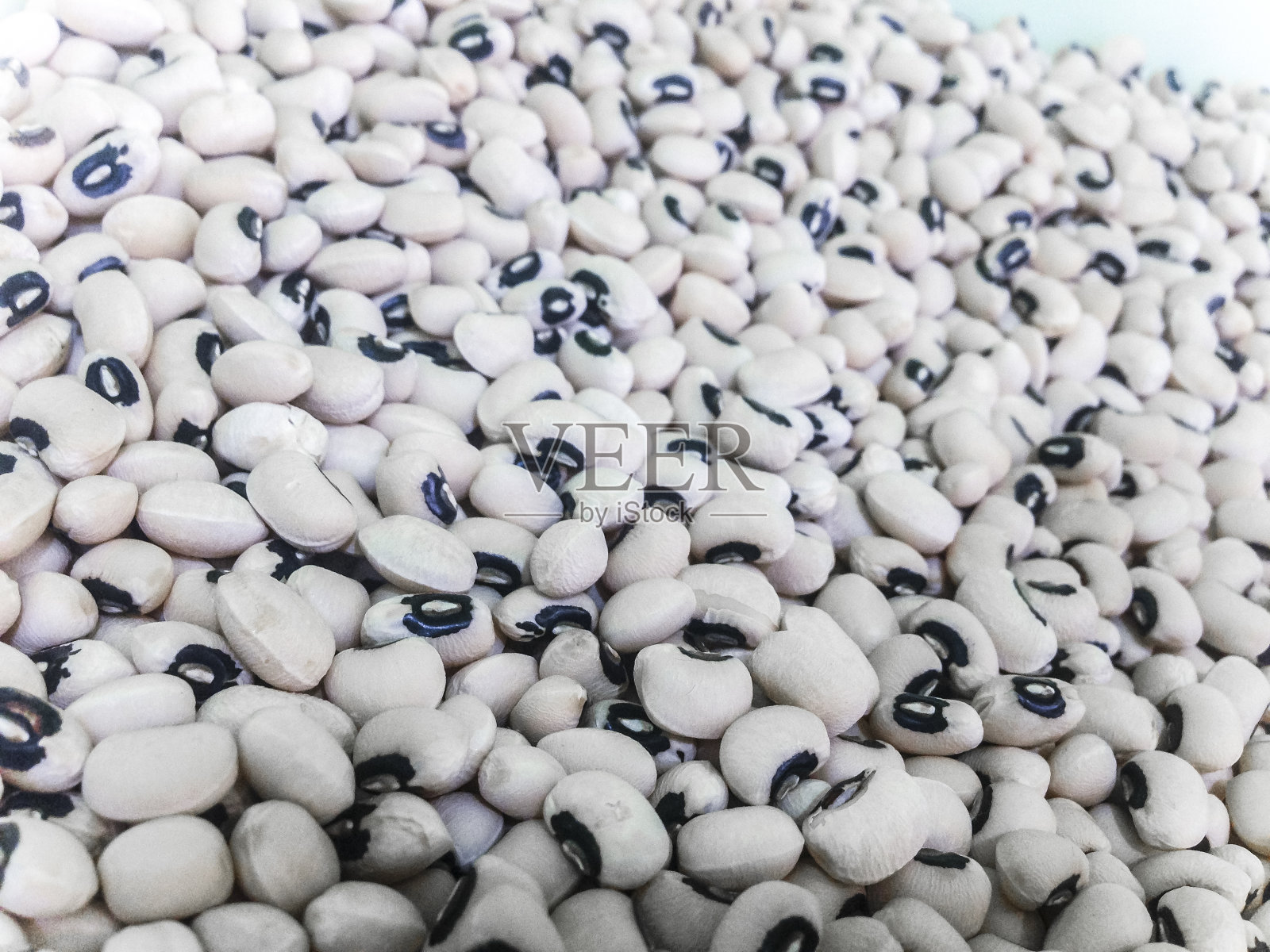 许多干的西班牙黑眼豌豆照片摄影图片