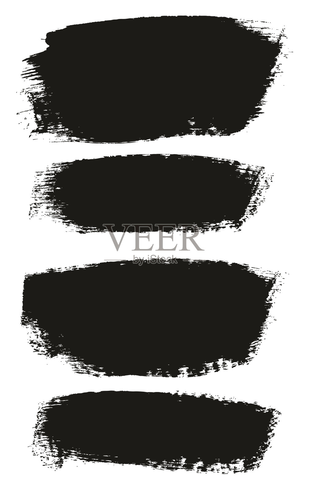 油漆刷中等背景高细节抽象矢量背景设置158插画图片素材