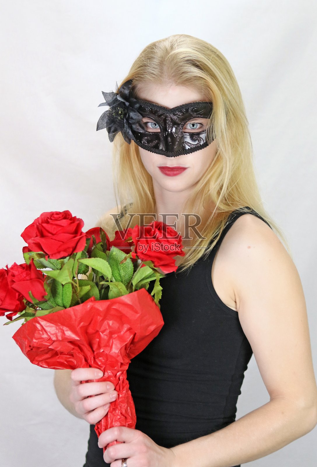 超级英雄和玫瑰照片摄影图片