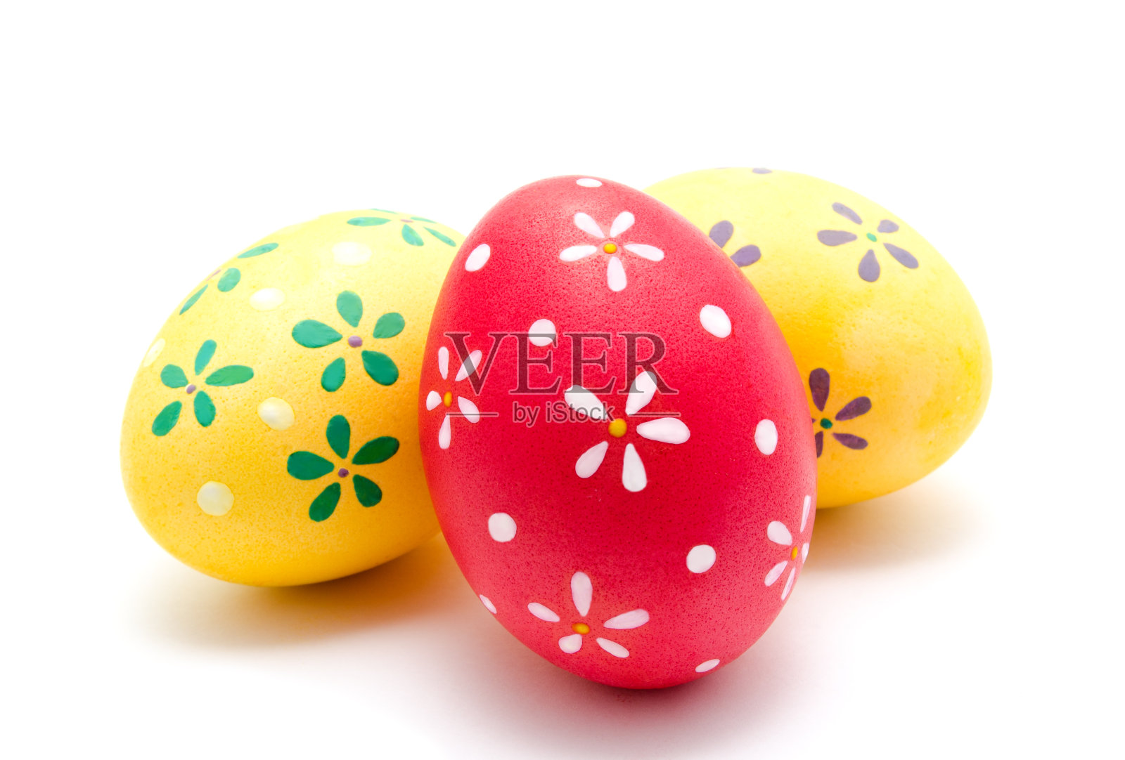 完美的彩色手工彩蛋孤立照片摄影图片