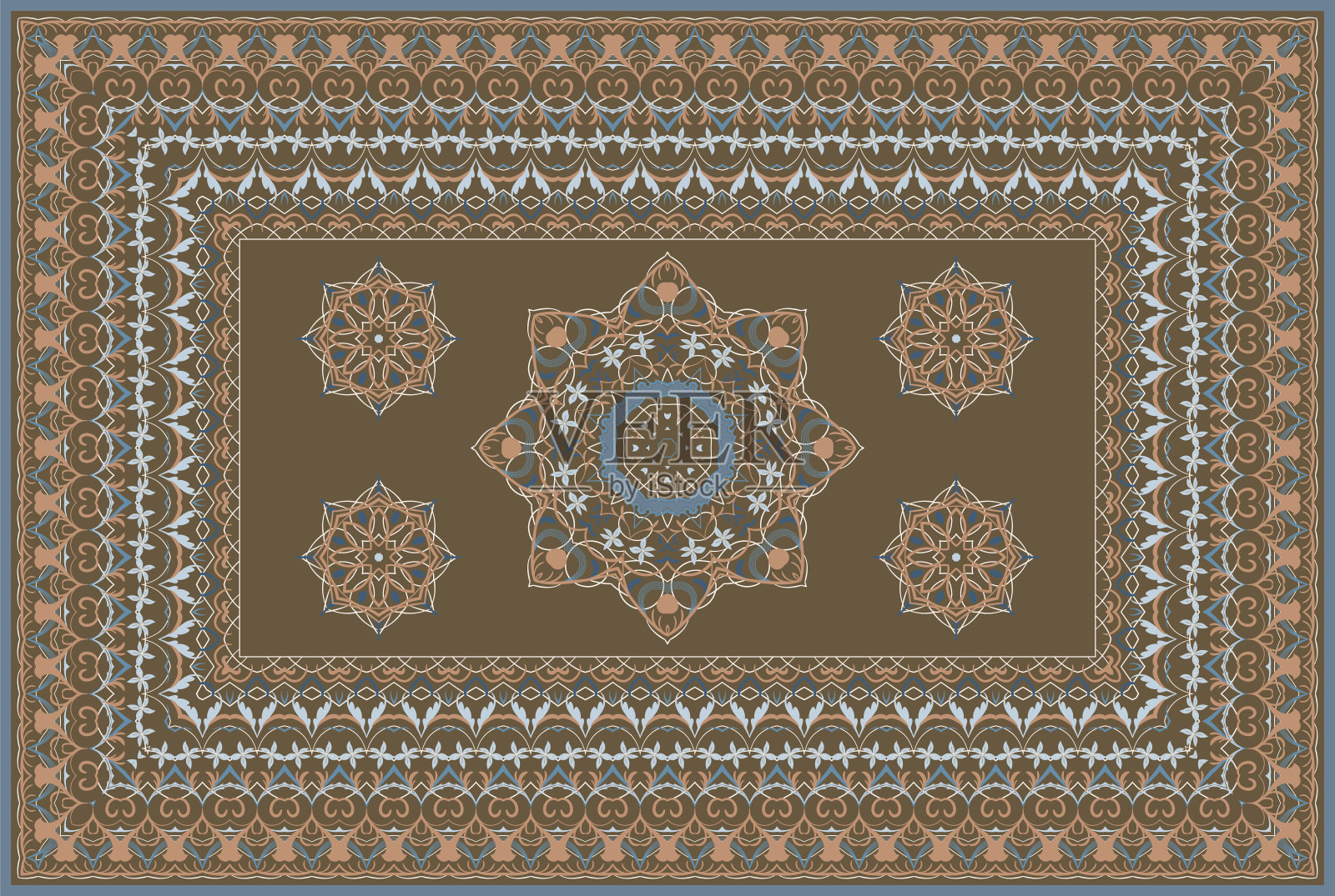 波斯的地毯。插画图片素材