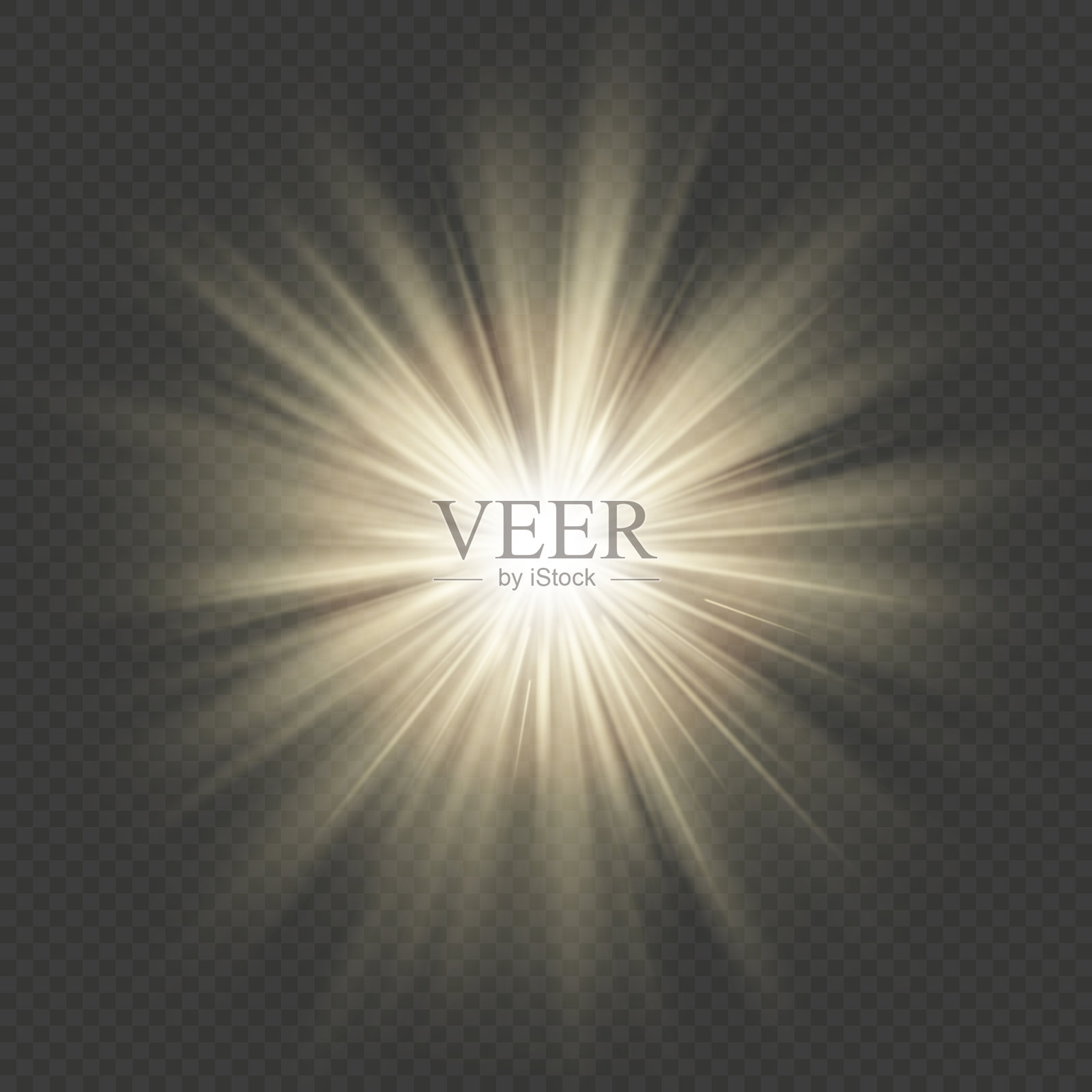 暖辉光星爆发耀斑爆炸透明光效果。每股收益10插画图片素材