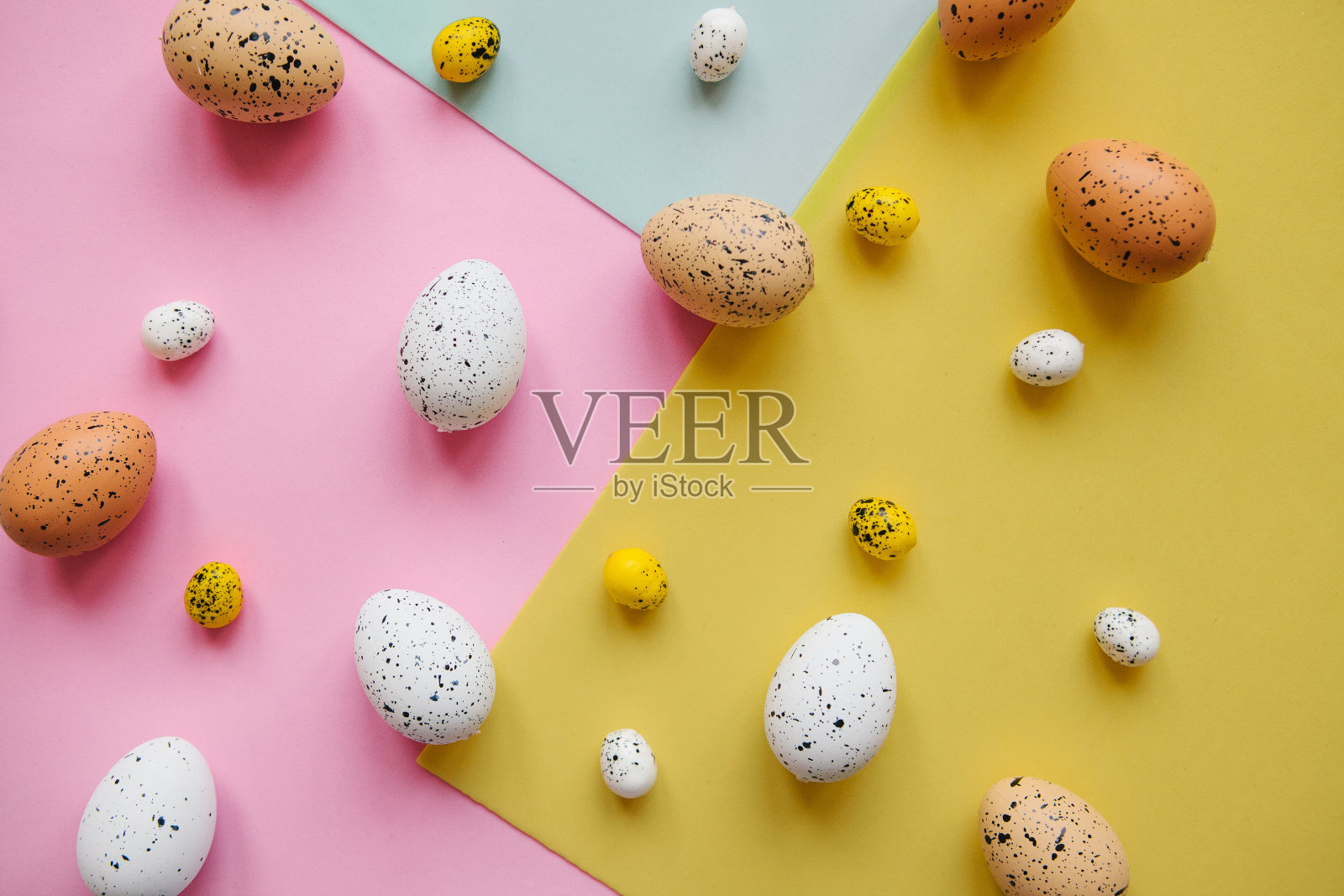 美丽的复活节彩蛋照片摄影图片