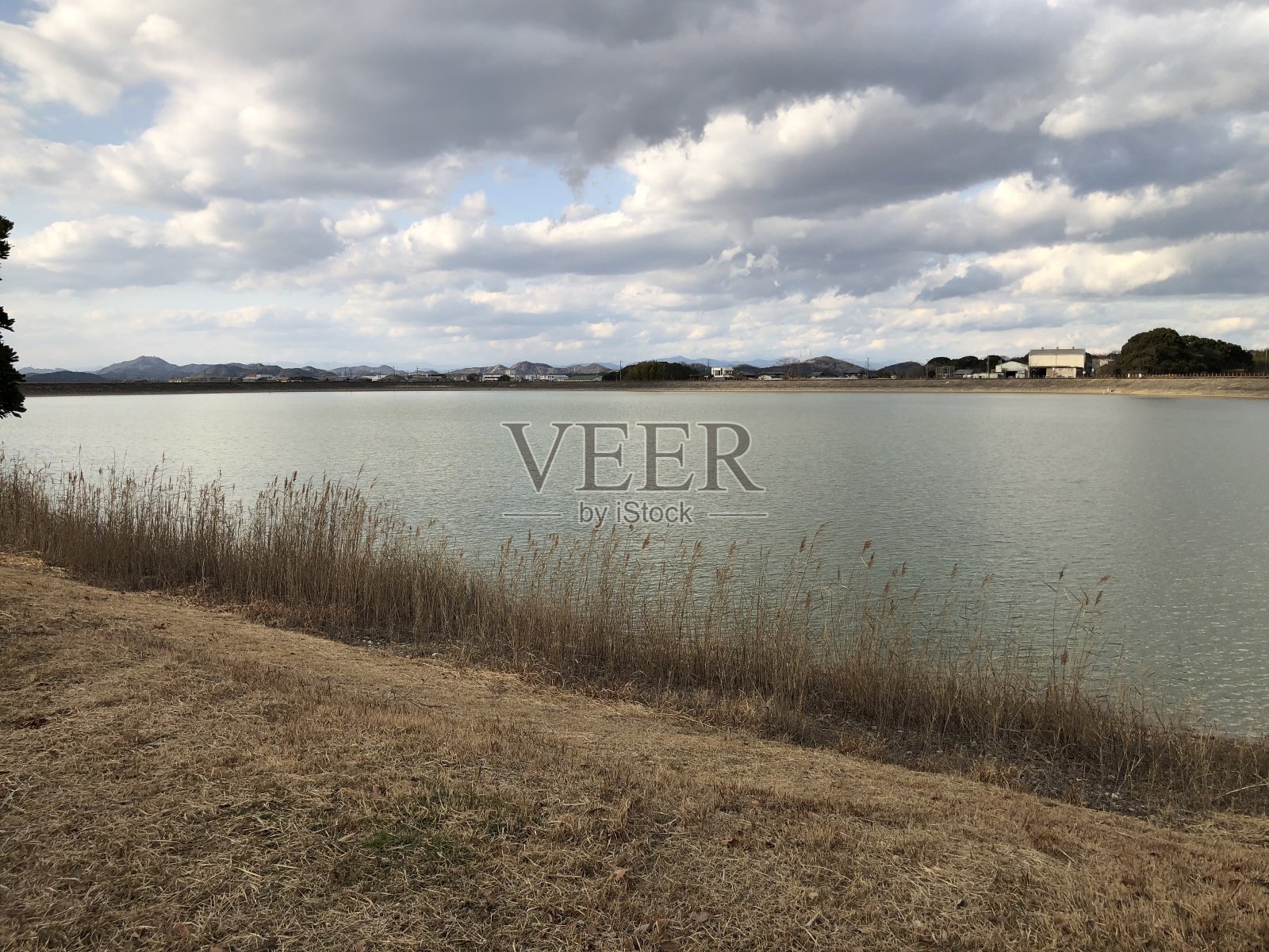 日本Hyougo Kakogawa市Kako ooike大湖照片摄影图片