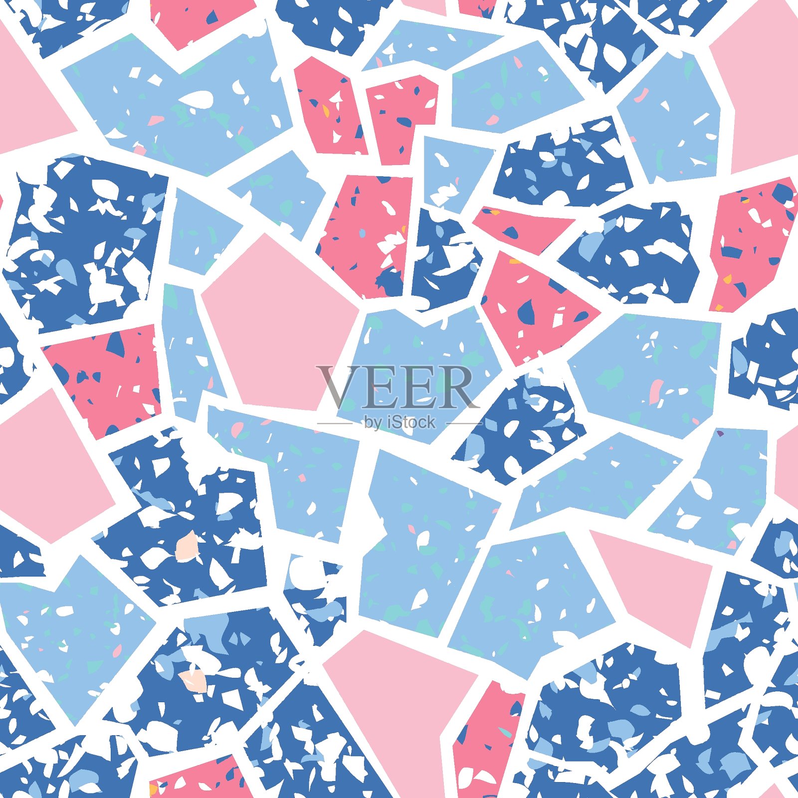 由天然石材制成的瓷砖。无缝模式为您的设计。插画图片素材