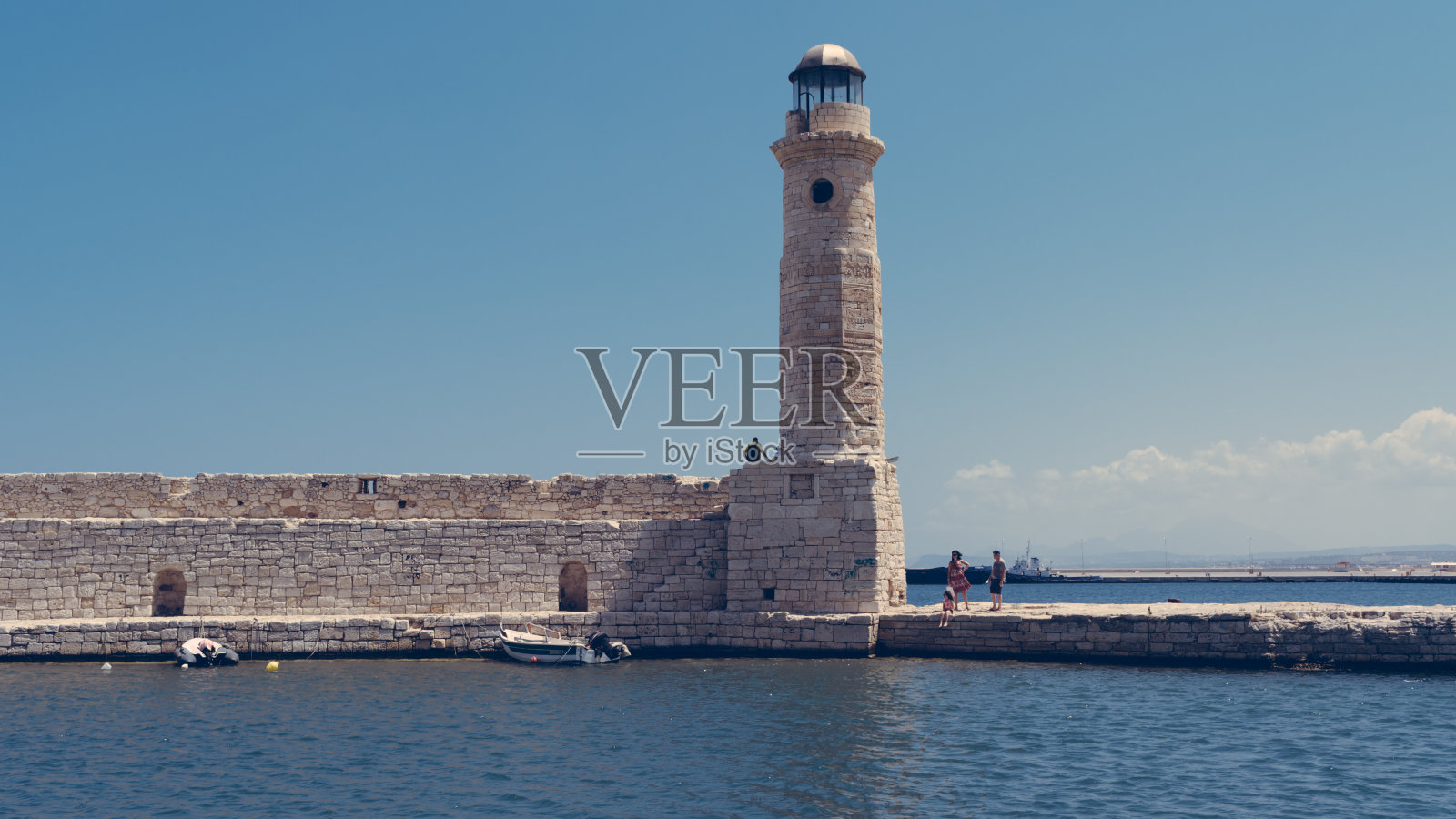 全景港雷西姆农希腊照片摄影图片