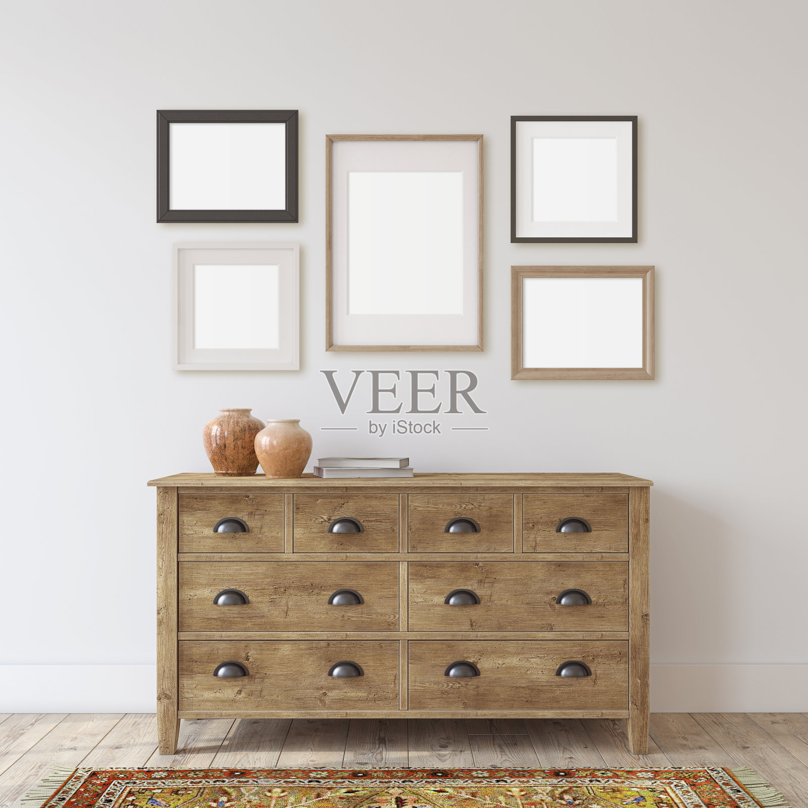 内饰和框架模型。3 d渲染。照片摄影图片