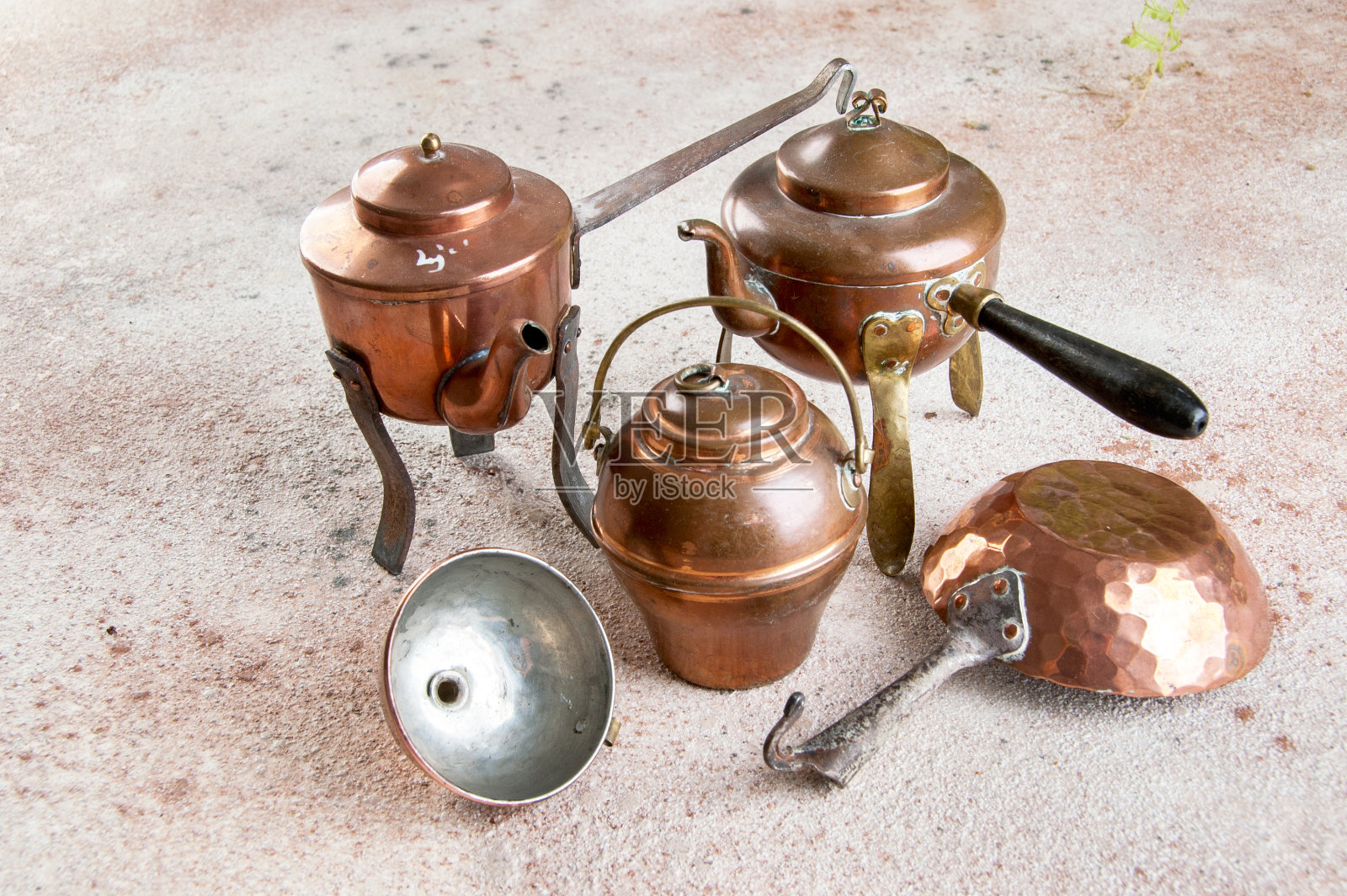 古铜厨房用具照片摄影图片