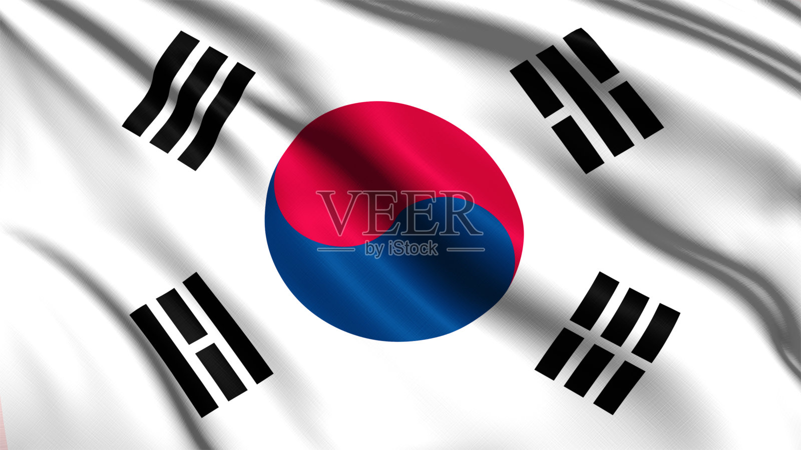 韩国国旗照片摄影图片