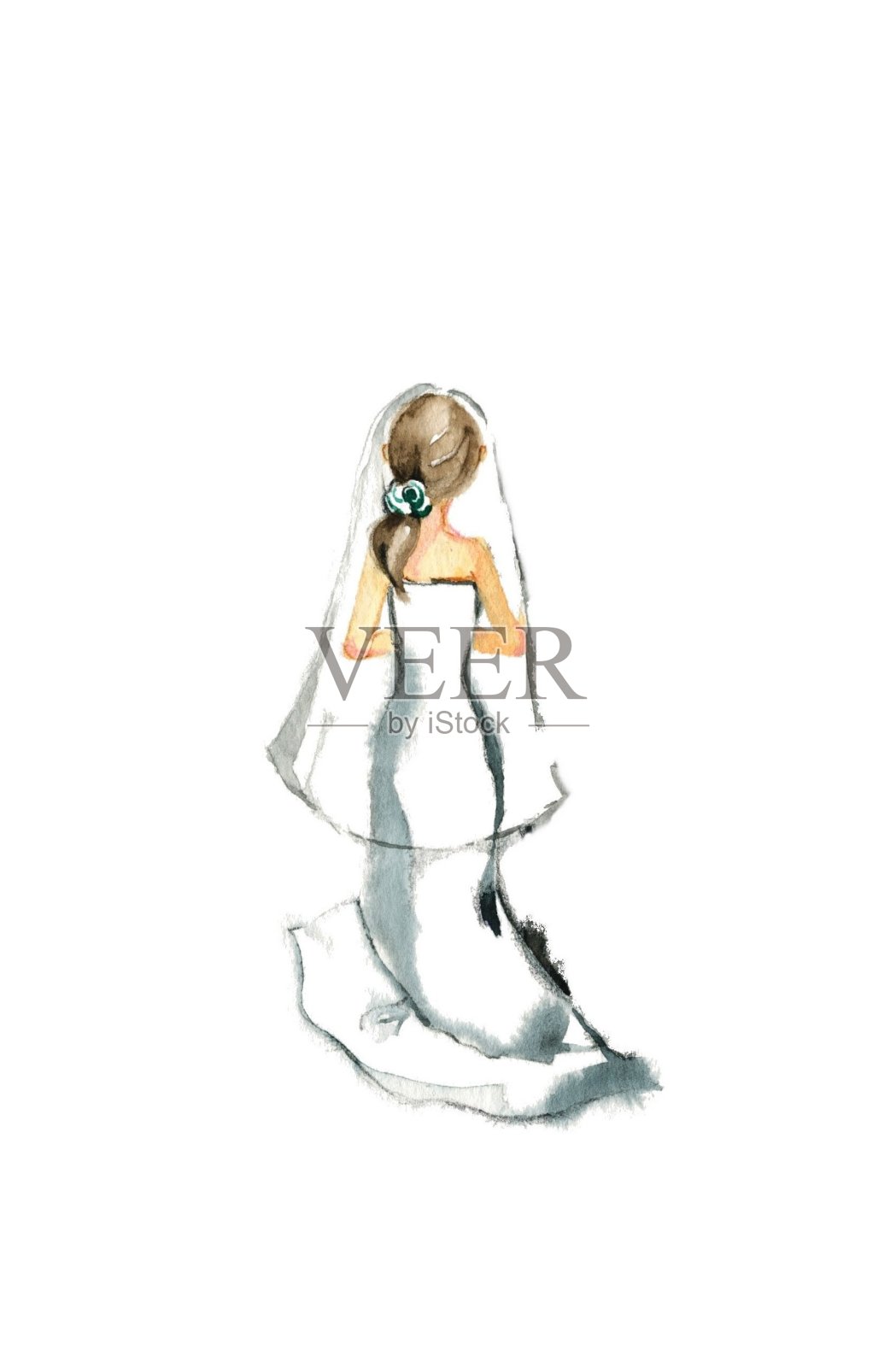 婚礼插画图片素材