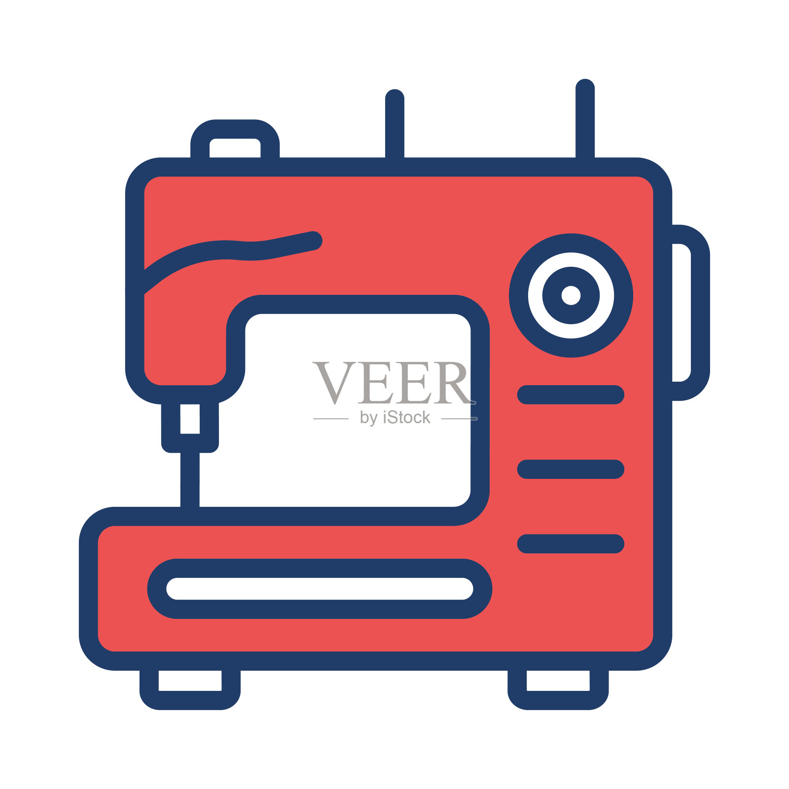 裁缝缝纫机插画图片素材