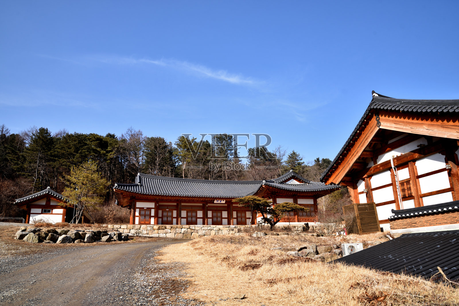 韩国庙宇建筑照片摄影图片